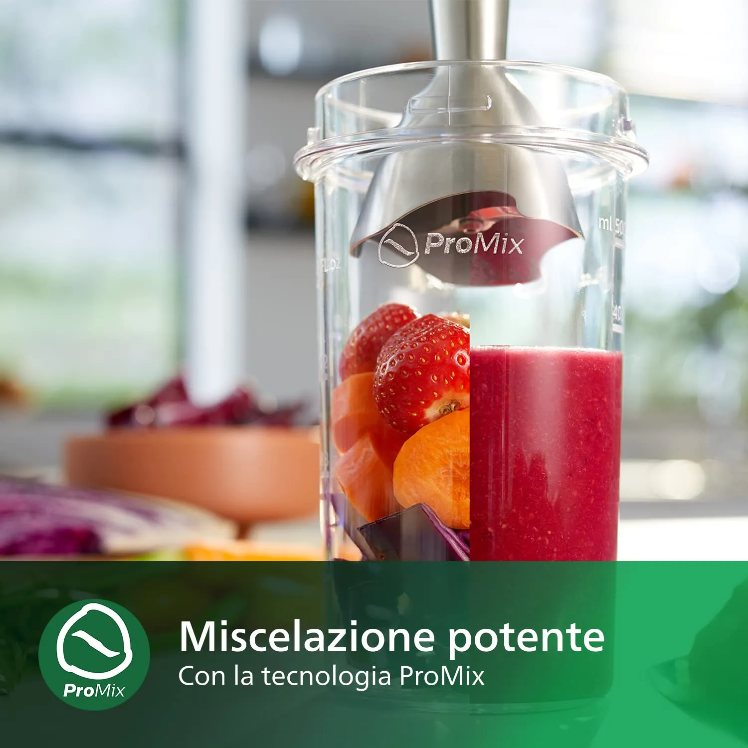 Philips Daily Collection ProMix Frullatore ad immersione, 650W, Bianco, HR2534/00 - immagine 6