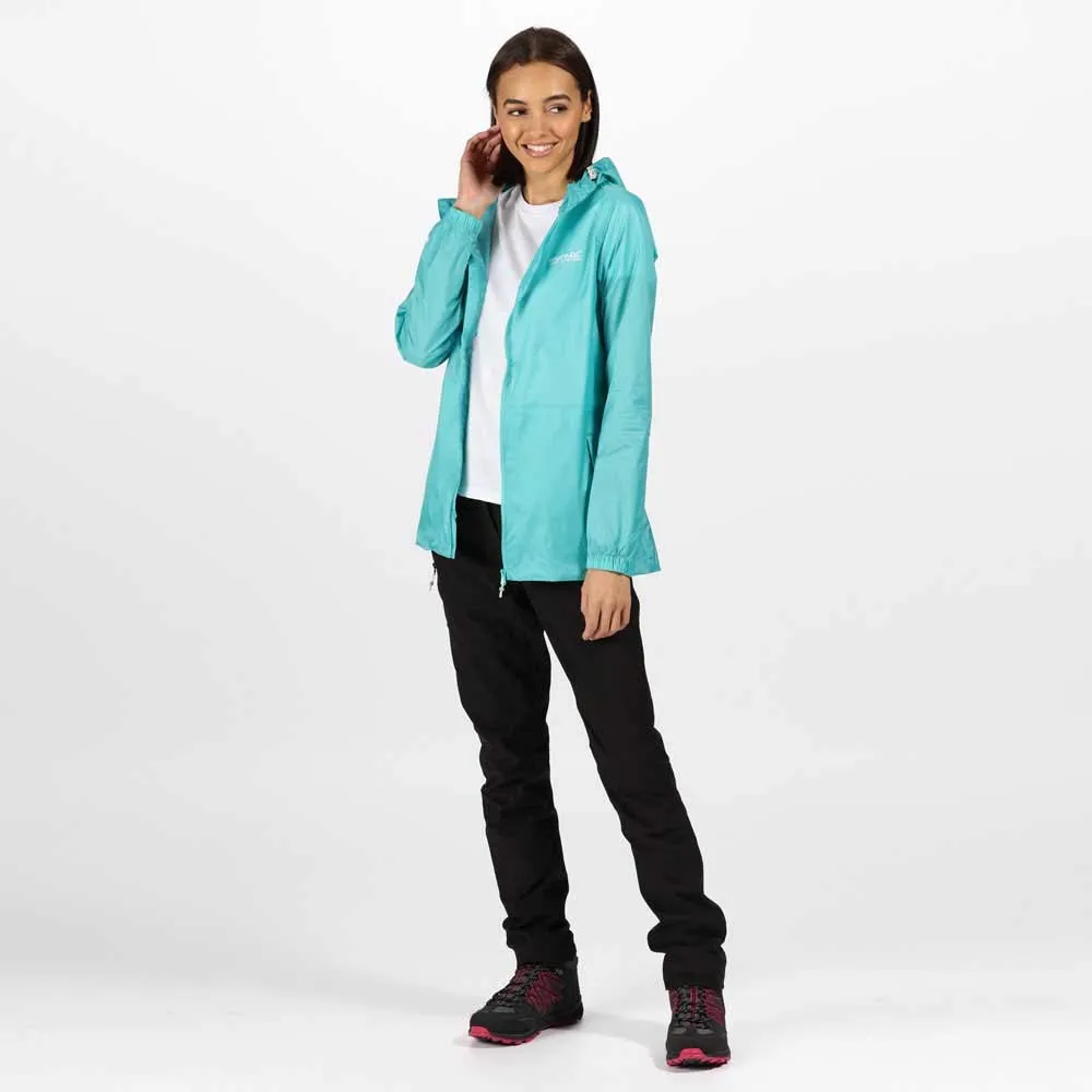 Regatta Imber III Mesh Hooded Waterproof Shell Jacket, Women's, Turquoise, M - immagine 3
