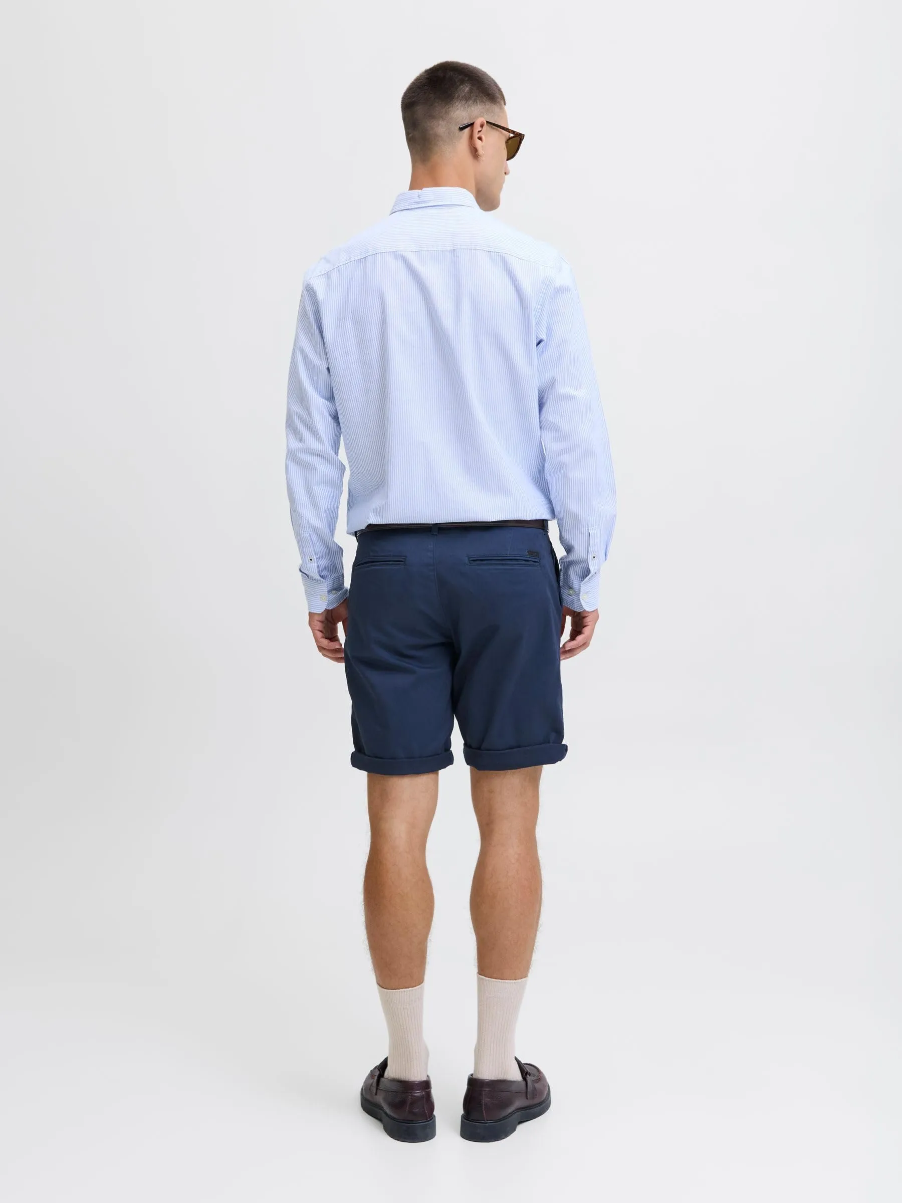 Jack & Jones Jjibowie Jjshorts Solid Sa SN, Navy Blazer, L - immagine 3