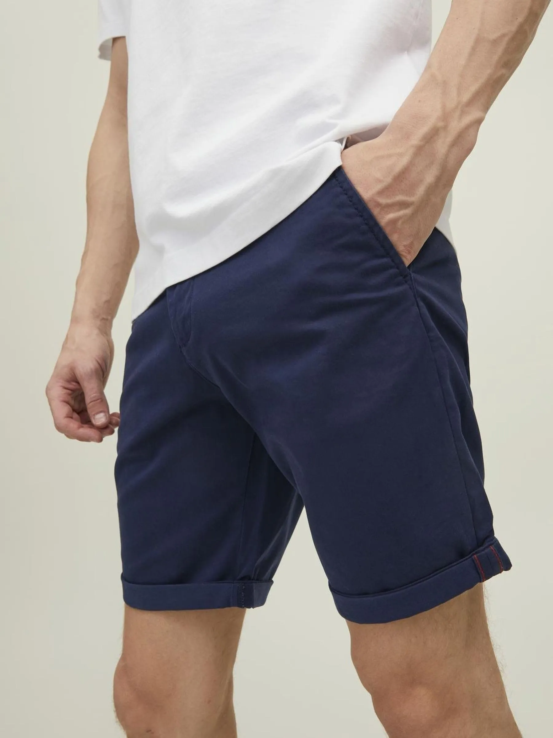 Jack & Jones Jjibowie Jjshorts Solid Sa SN, Navy Blazer, L - immagine 9