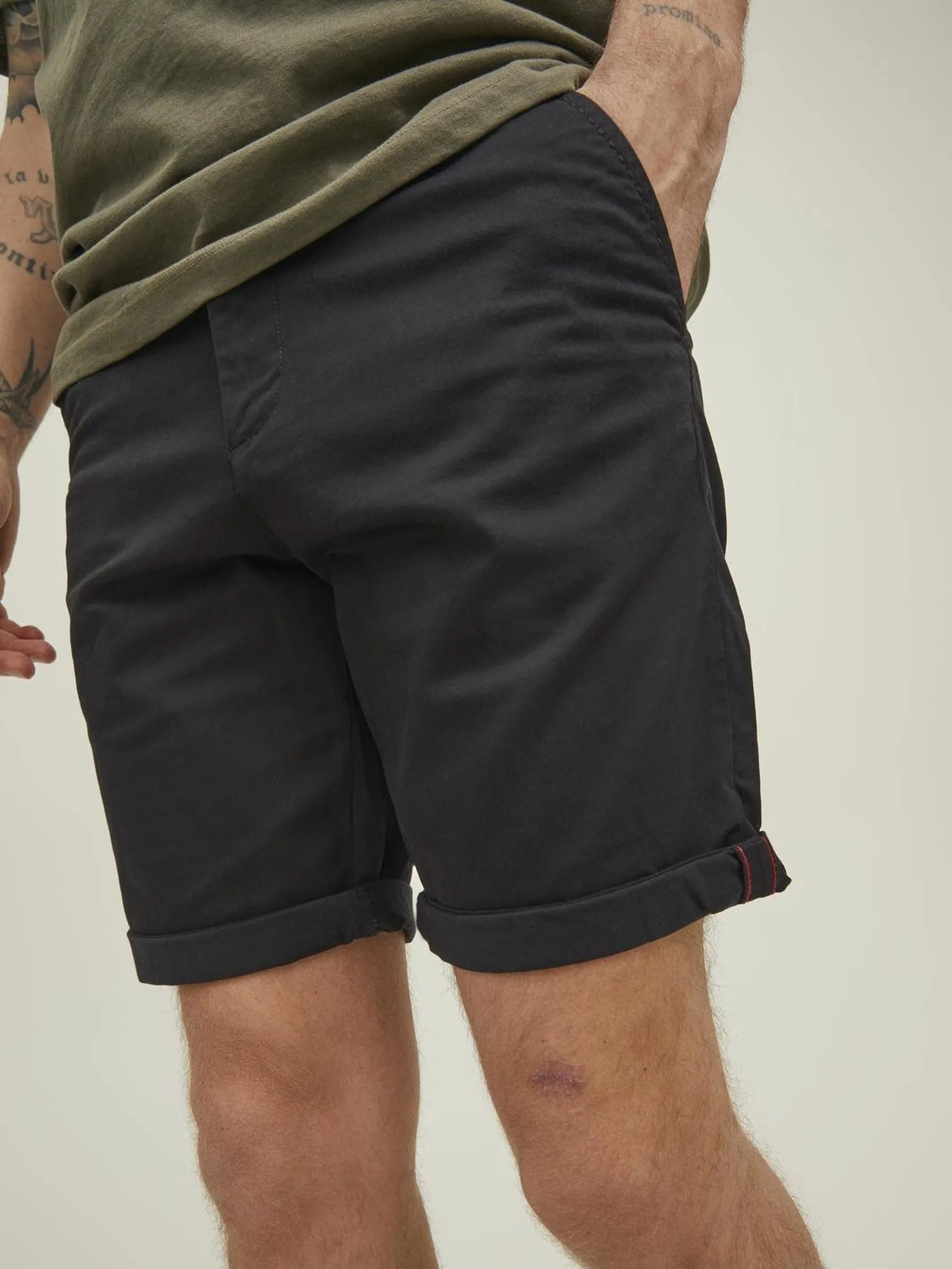 Jack & Jones Pantaloni Chino Bermuda Regular Fit - Nero - XXL - immagine 7