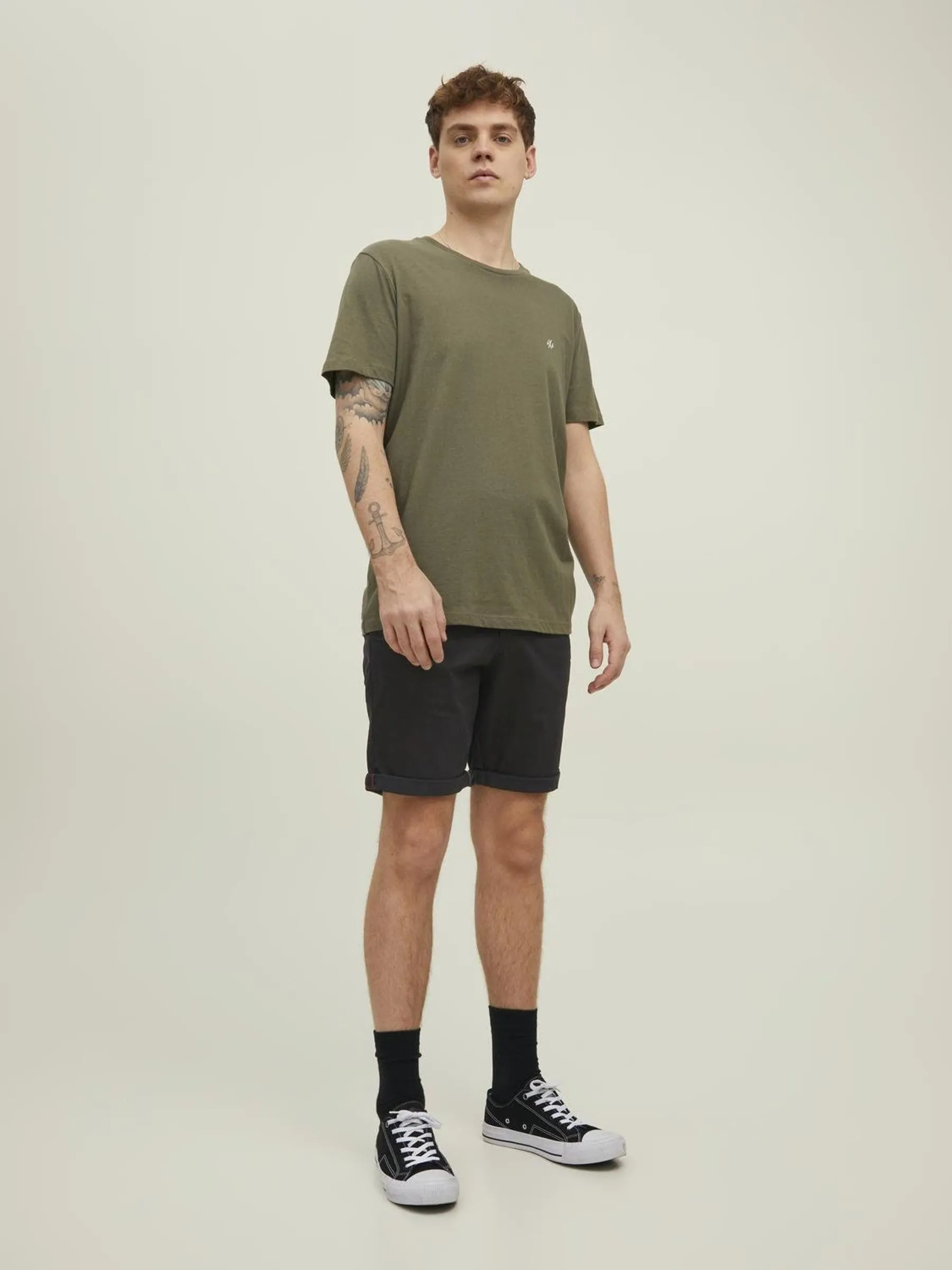 Jack & Jones Pantaloni Chino Bermuda Regular Fit - Nero, M - immagine 5