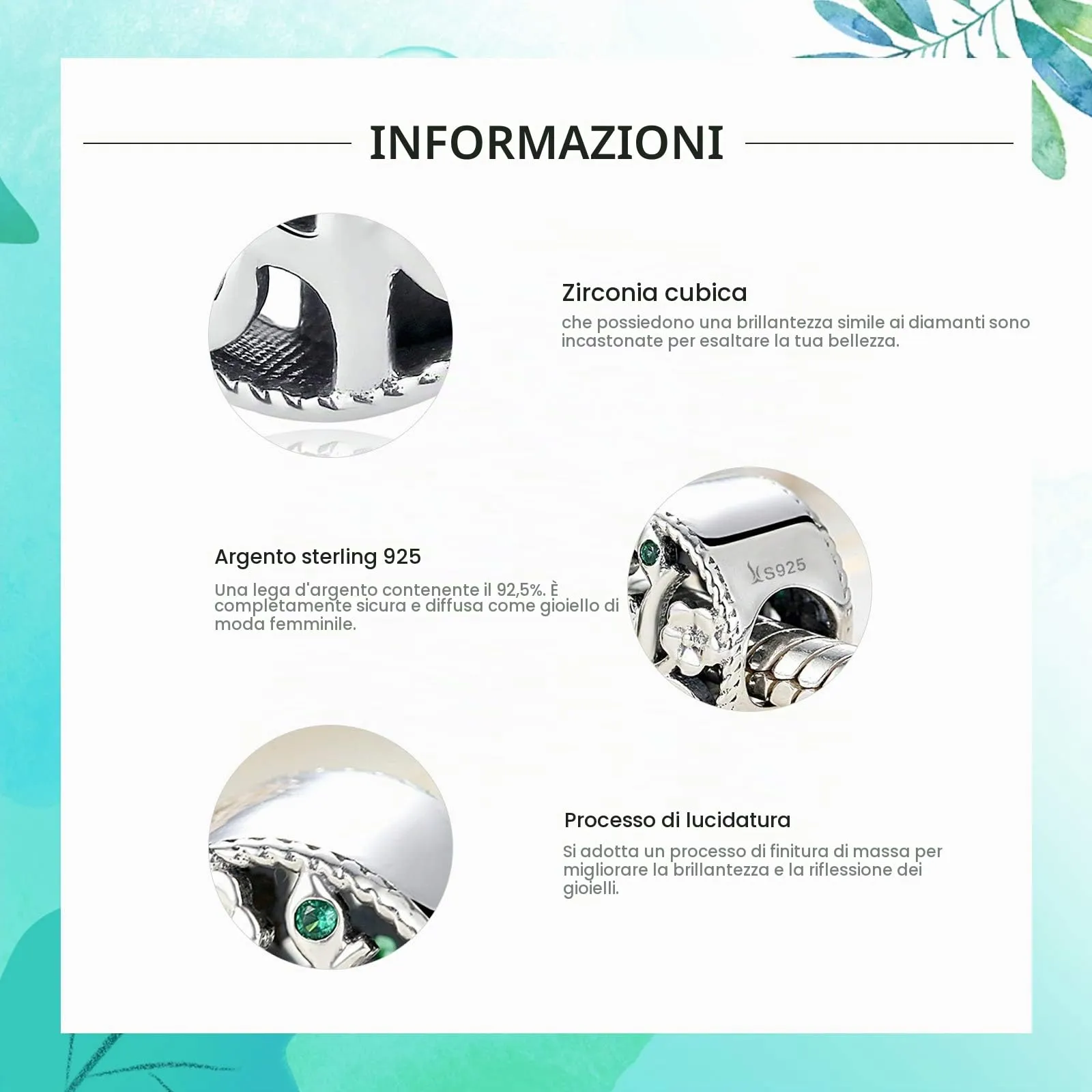 NINGAN Albero della Vita Ti amo Topolino e Famiglia per sempre Dreams in the Sea Travel Around the World Sterling 925 per Braccialetti Europei - immagine 3