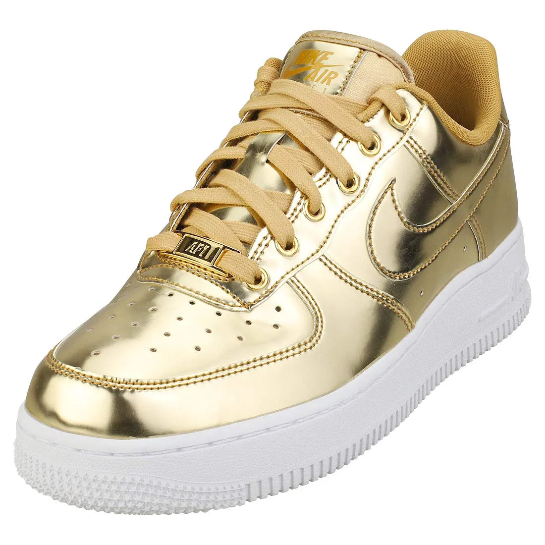 Nike Air Force 1 SP Women's Fashion Trainers Gold - 37.5 EU - immagine 1