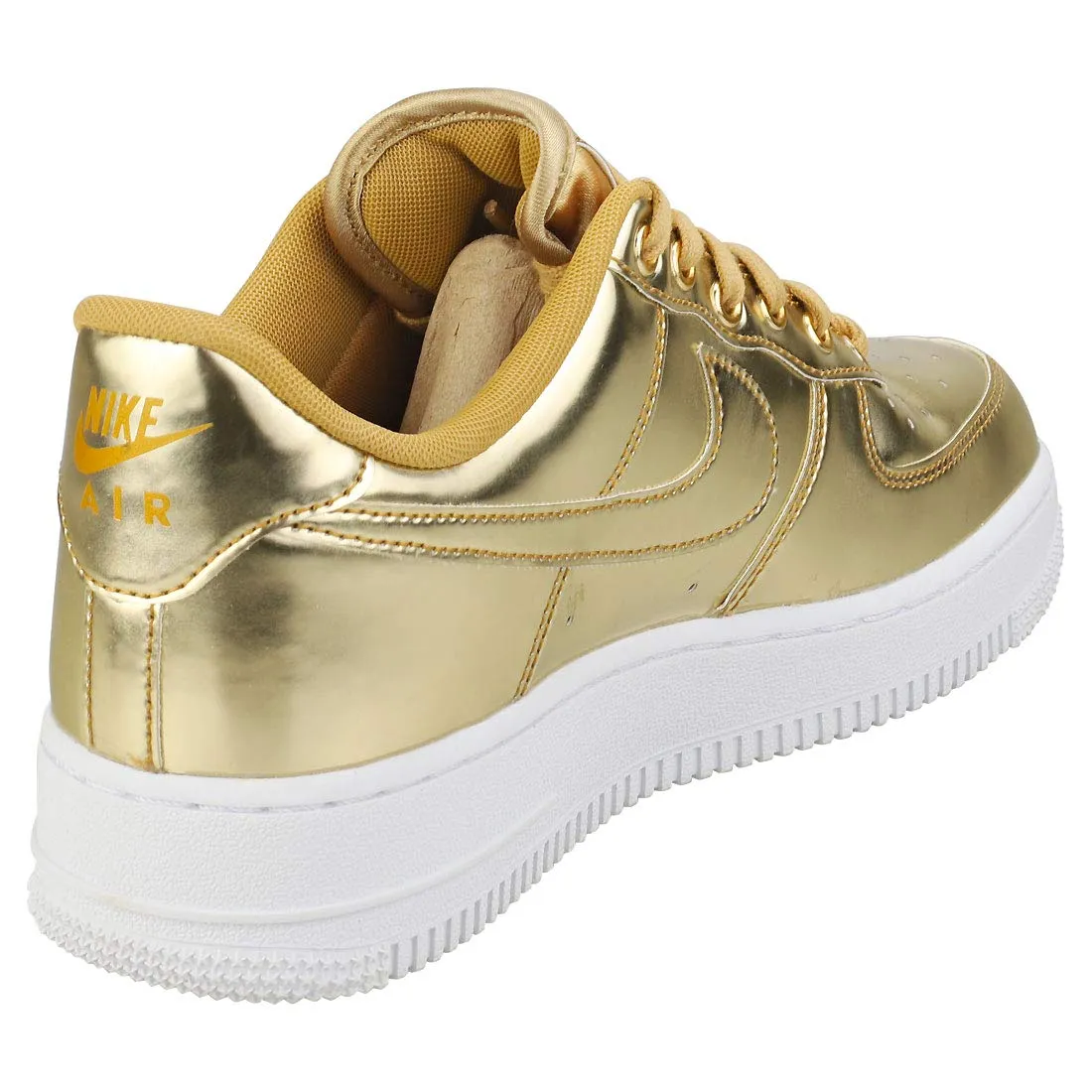 Nike Air Force 1 SP Women's Fashion Trainers Gold - 37.5 EU - immagine 2