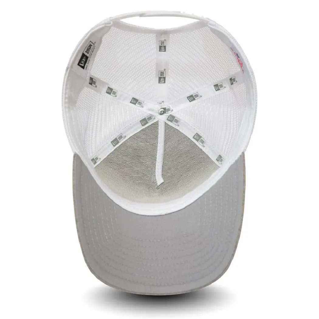 New Era New York Yankees MLB Jersey Essential A-Frame Trucker Hat - Grigio Chiaro Bianco - immagine 6
