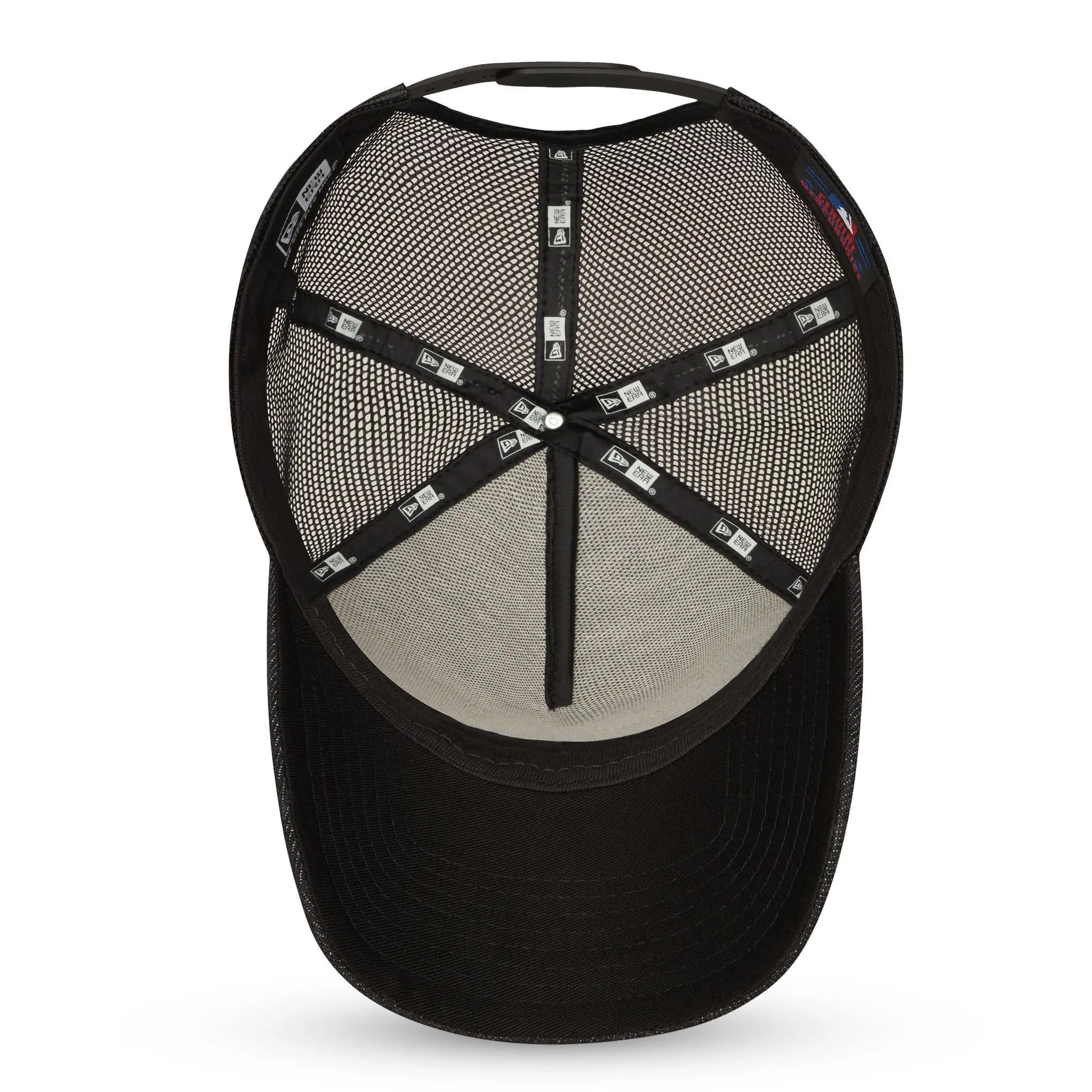 New Era Los Angeles Dodgers MLB Team Logo A-Frame Trucker Hat Nero Regolabile - immagine 6