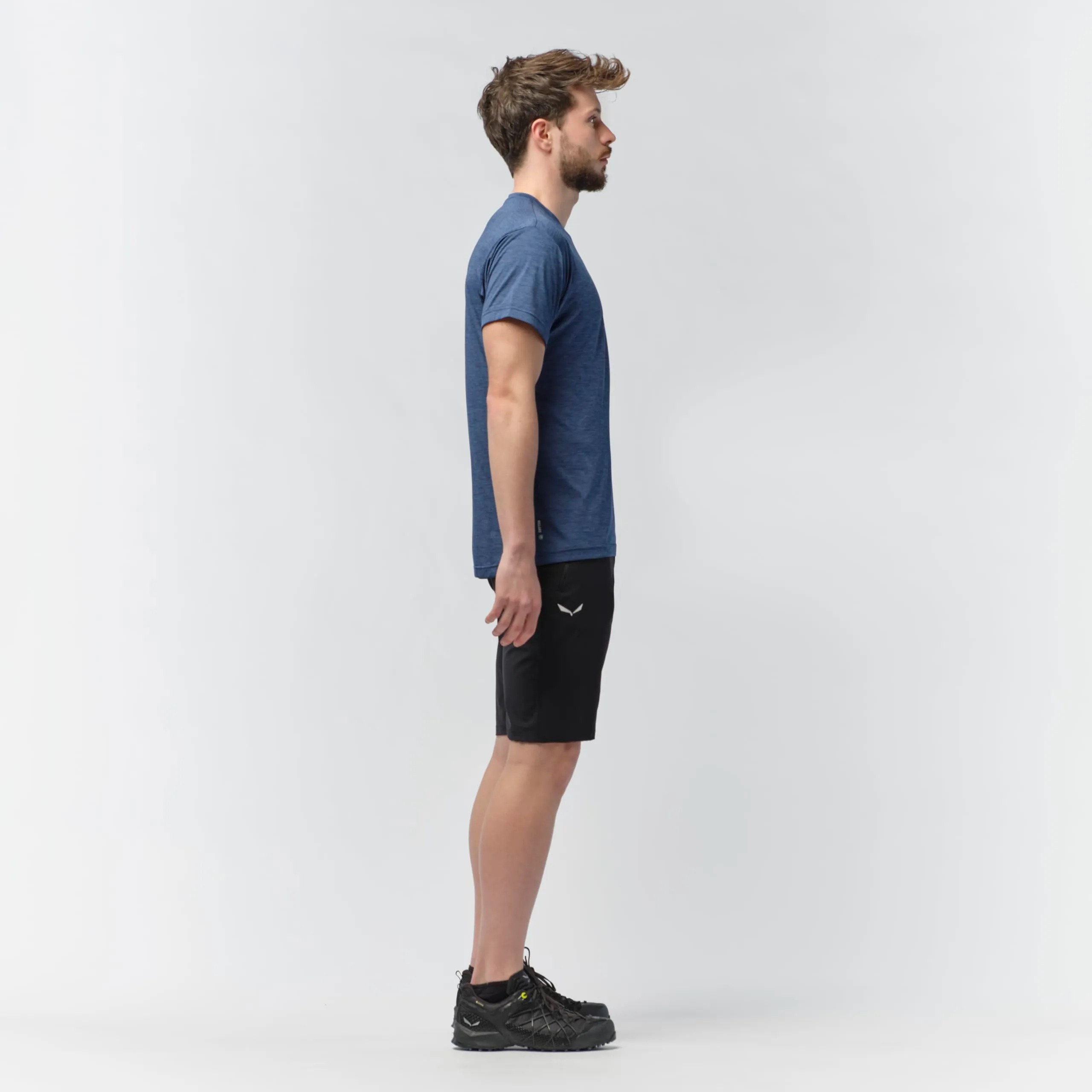 Salewa Puez Melange Dry'Ton T-shirt Uomo - Blu (Dark Denim Melange), 3XL - immagine 6