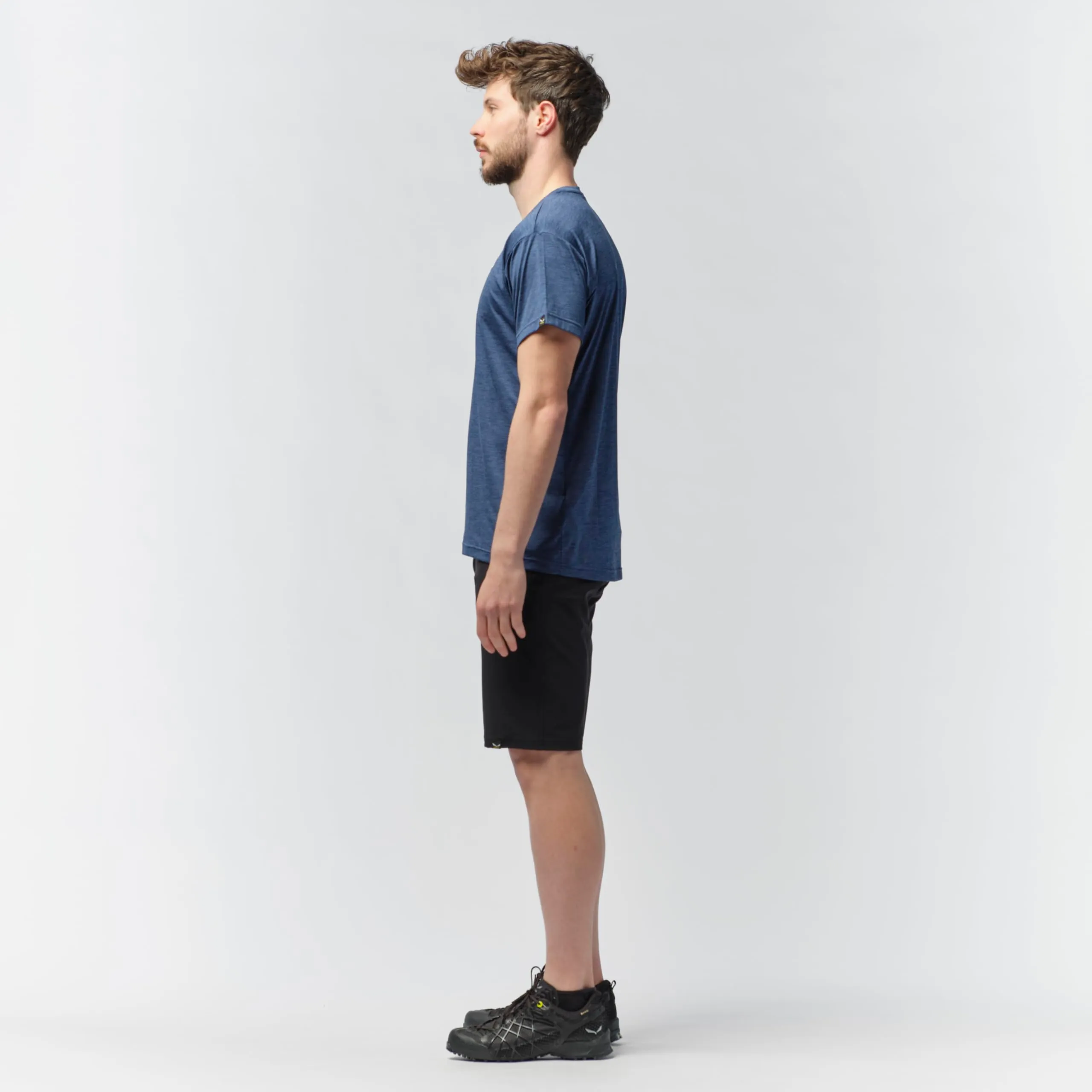 Salewa Puez Melange Dry'Ton T-shirt Uomo - Blu (Dark Denim Melange), 3XL - immagine 9