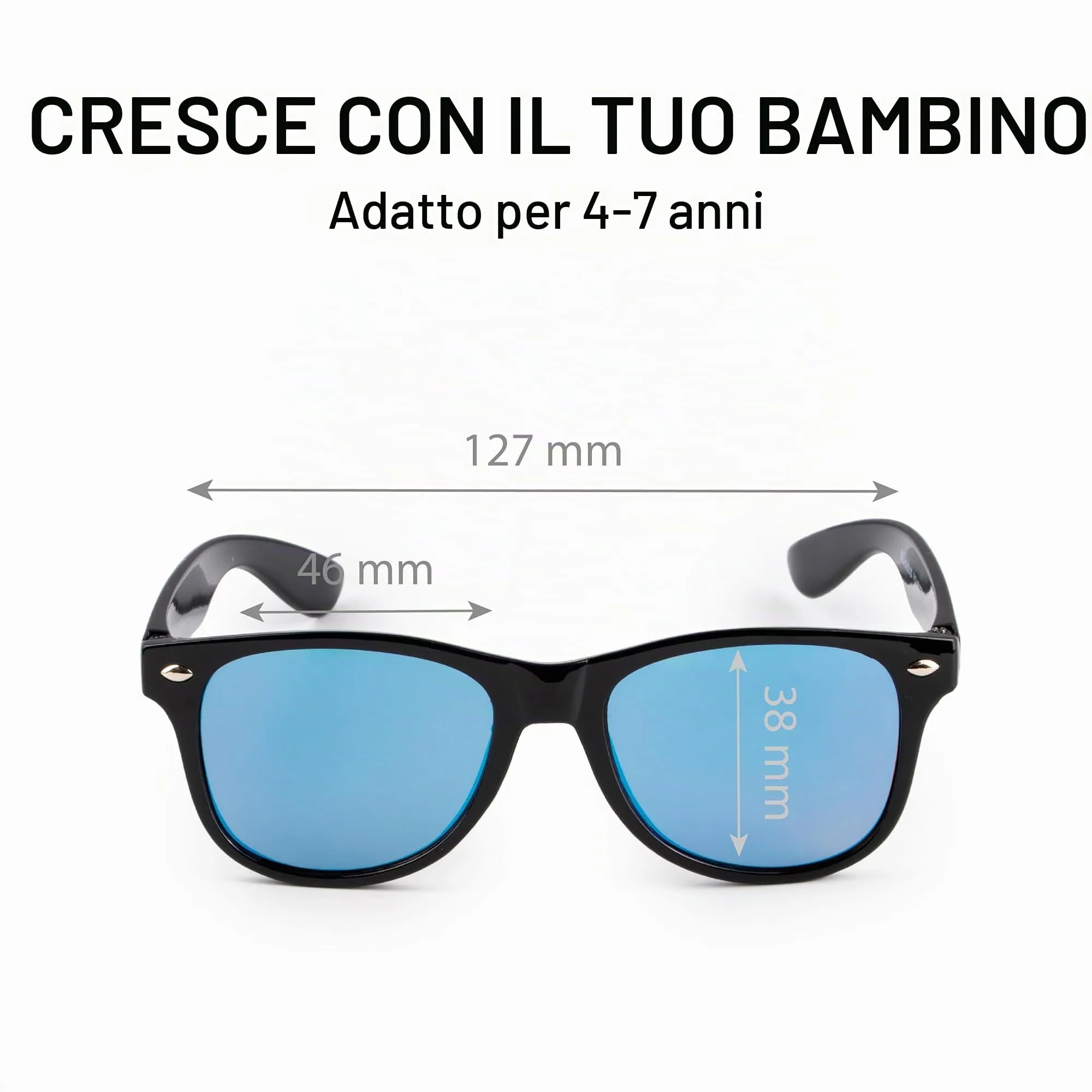 Kiddus Occhiali da sole polarizzati per bambini 5-8 anni, UV400 CAT3 - immagine 7