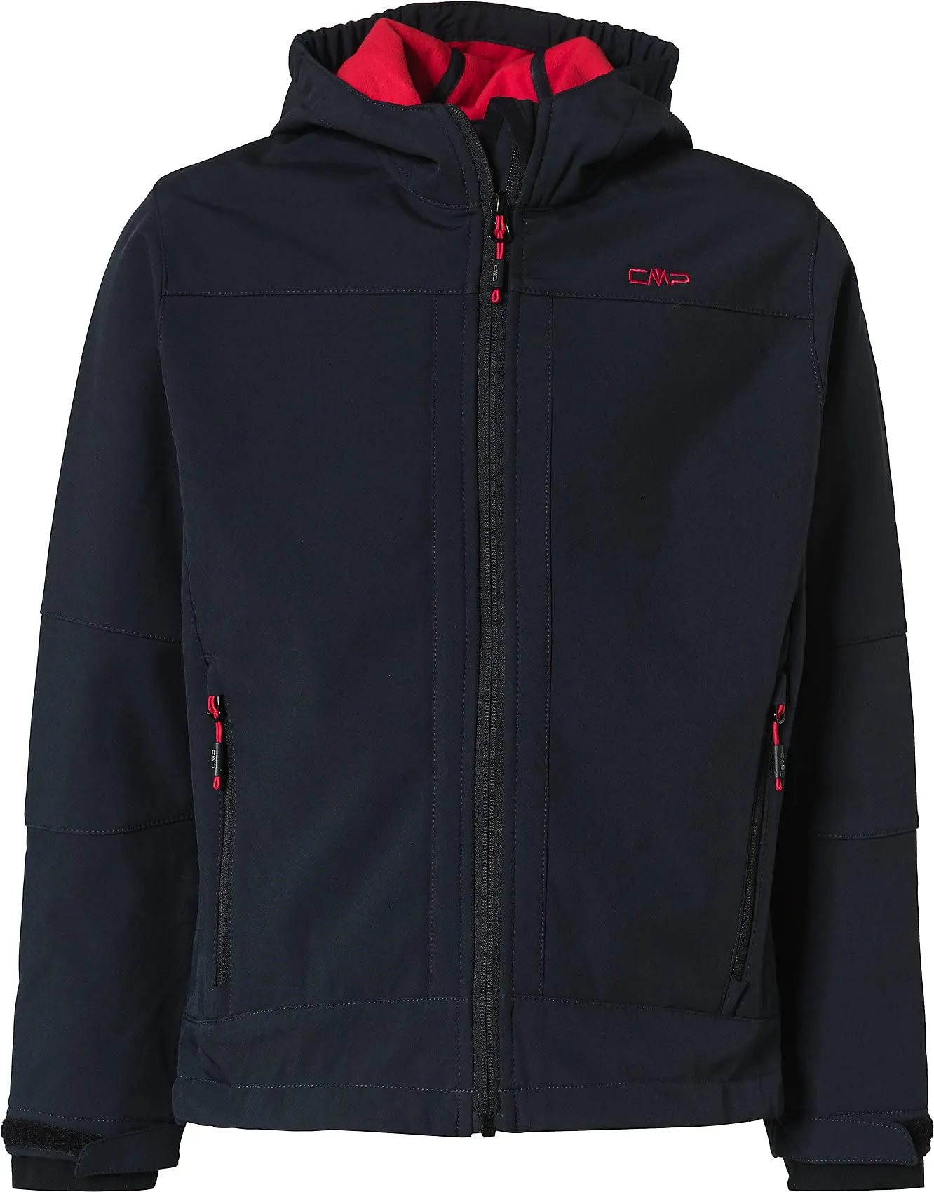 CMP Kid Jacket Fix Hood, Boy, Antracite-Ferrari, 92 - immagine 1