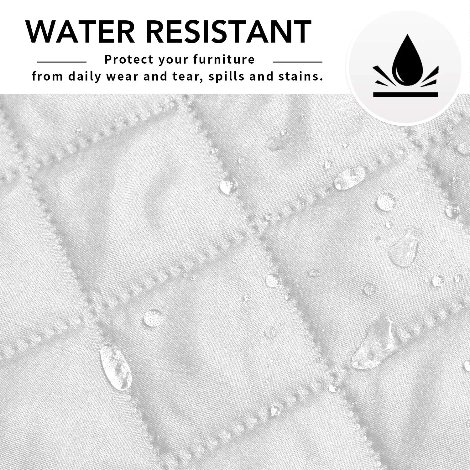 Easy-Going Copridivano a forma di L reversibile, Taglia L, Bianco/Bianco - immagine 5