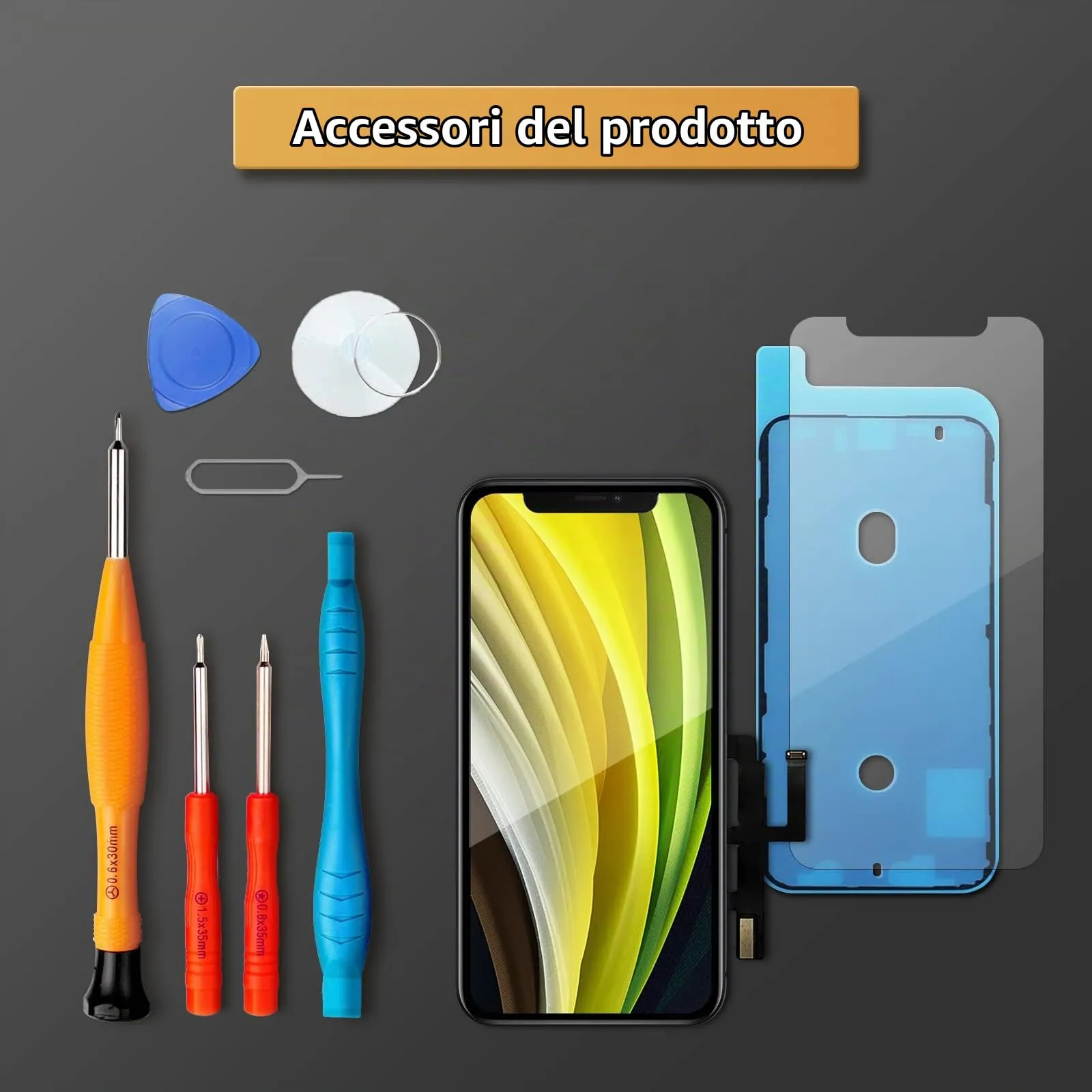 LL TRADER Schermo LCD 6,1'' per iPhone 11 con Kit di Riparazione - immagine 7