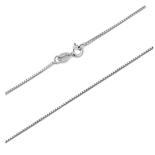 Gold Gala Collana in Argento 925 a Maglia Veneziana Sottile, 80 cm - immagine 1