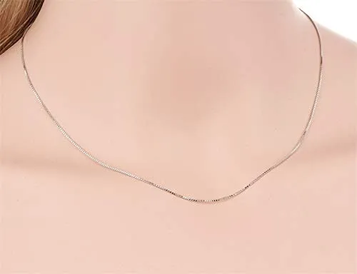 Gold Gala Collana in Argento 925 a Maglia Veneziana Sottile, 80 cm - immagine 6