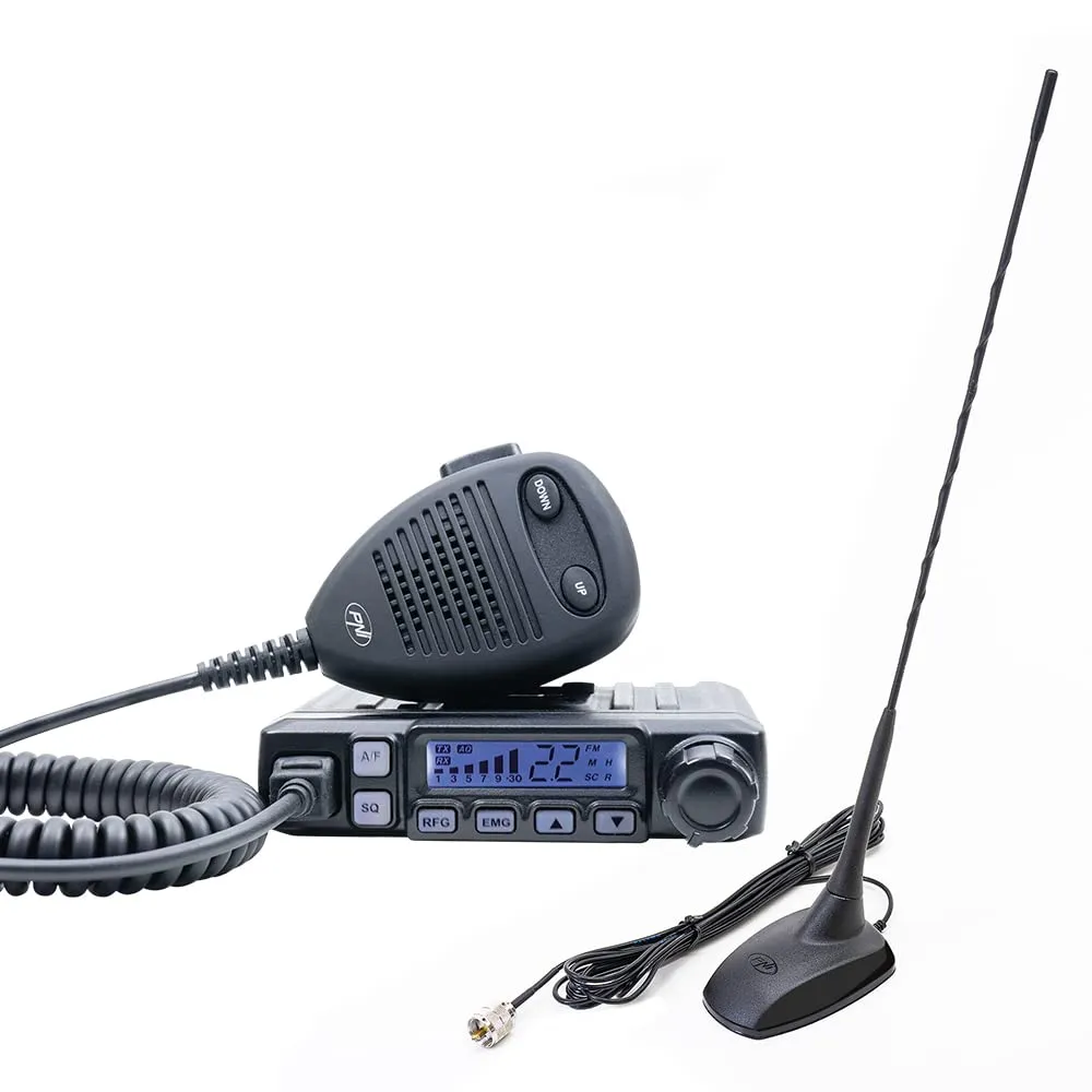 PNI Escort HP 7120 ASQ CB Radio 4W 12V and PNI Extra 48 Magnetic Antenna 45cm - immagine 3