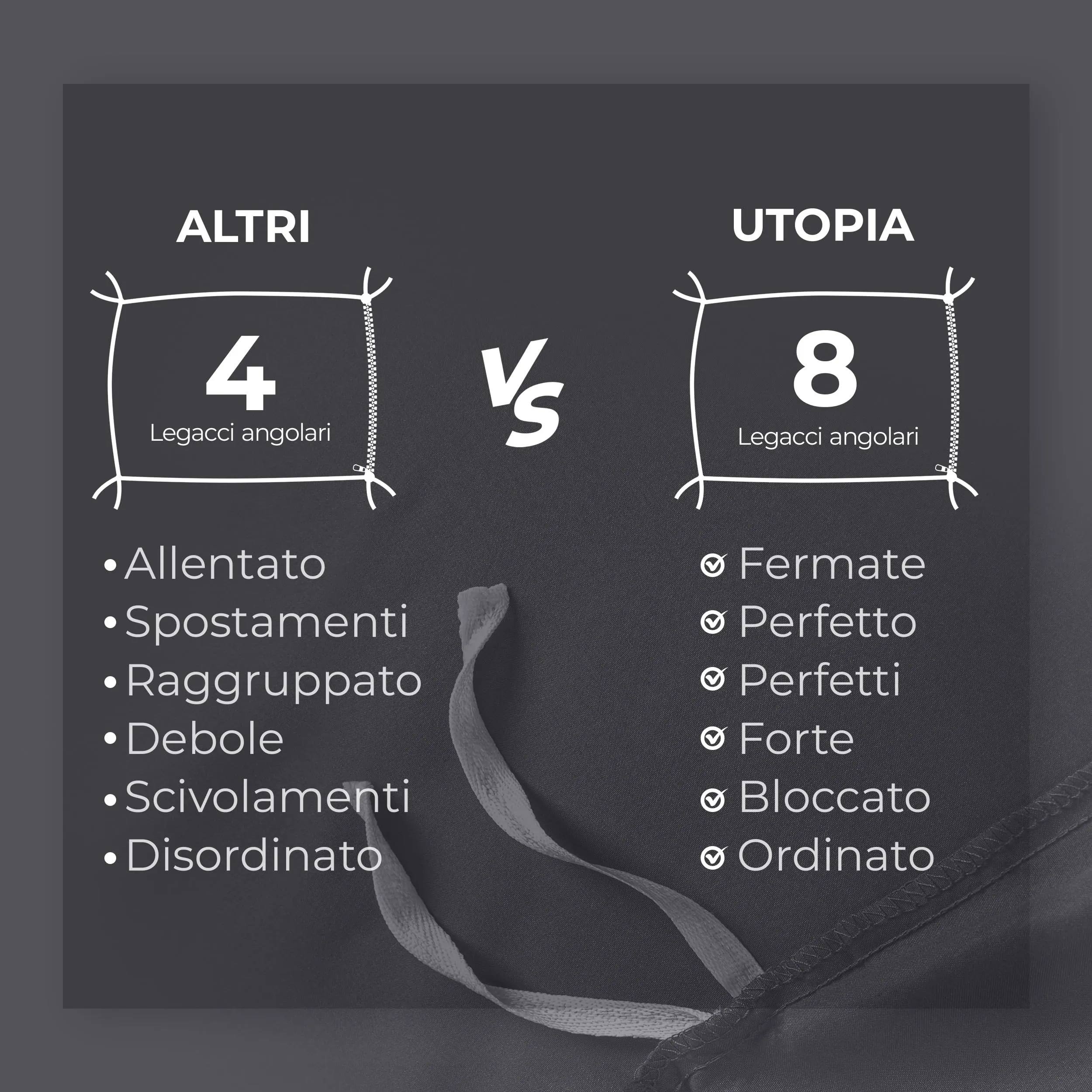 Utopia Bedding Set Copripiumino Matrimoniale 240x220 cm e 2 Federe, Grigio - immagine 7