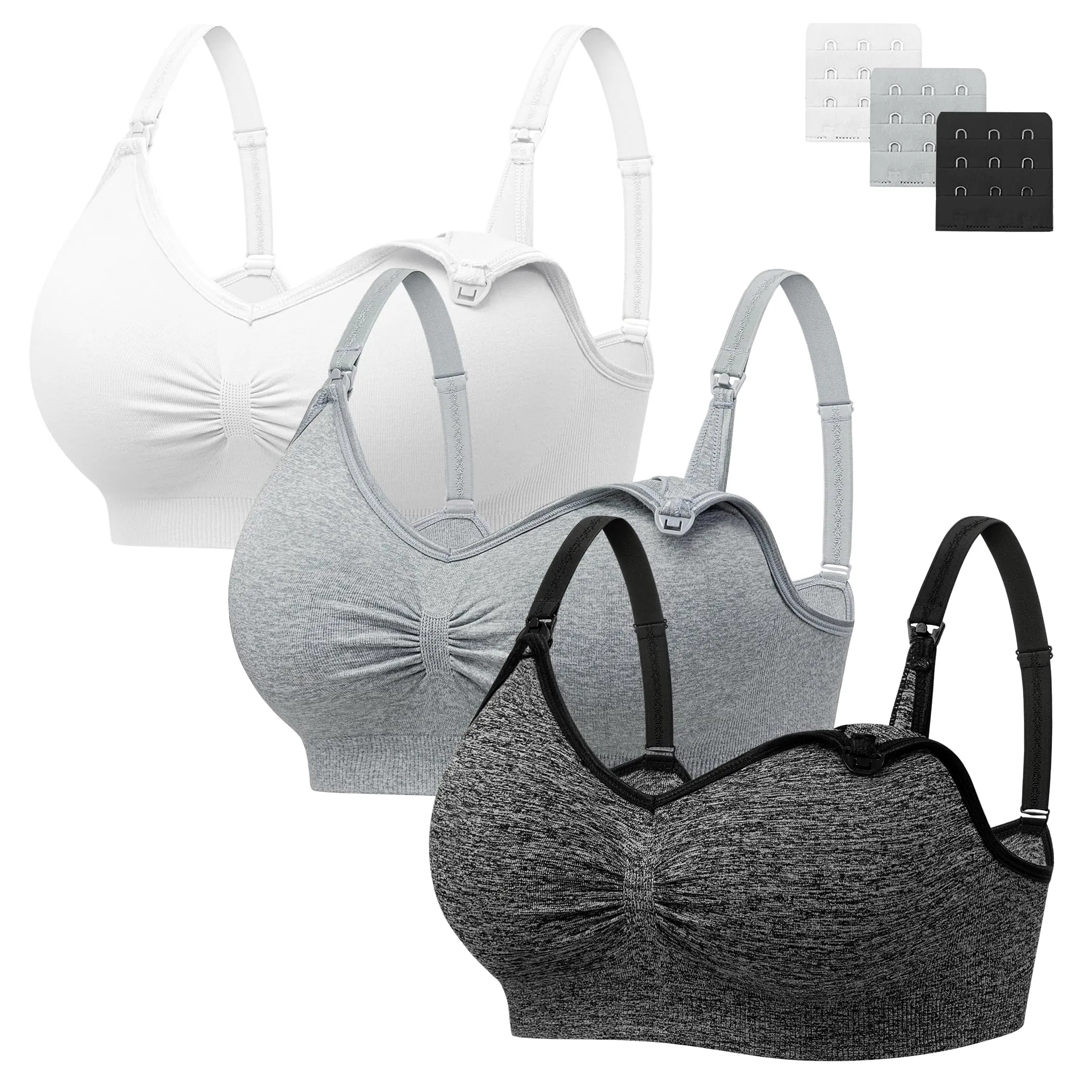 HBselect Reggiseno Allattamento con Estensione, Set da 3 Pezzi - immagine 1