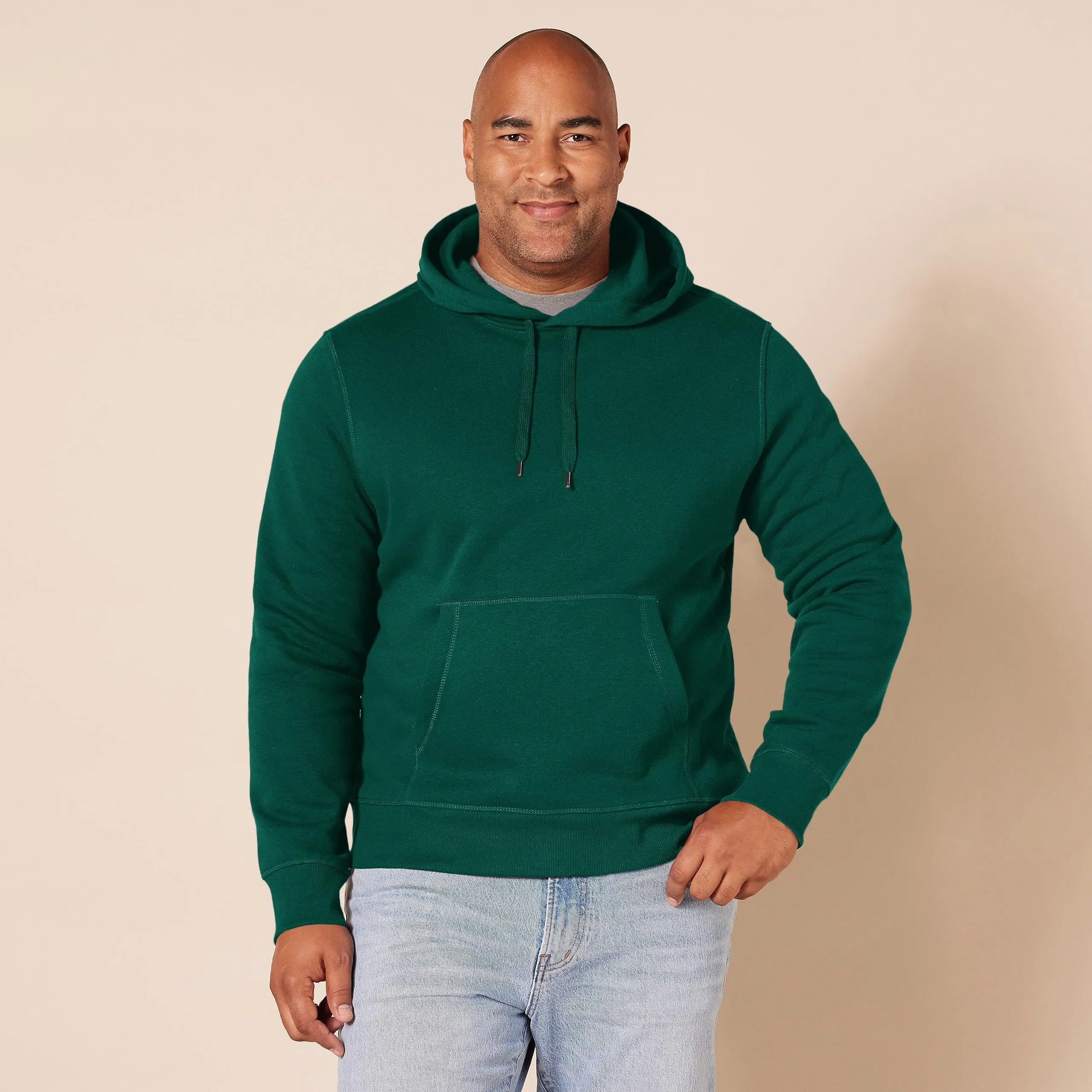 Amazon Essentials Felpa con Cappuccio Uomo, Verde Bosco, M - immagine 6