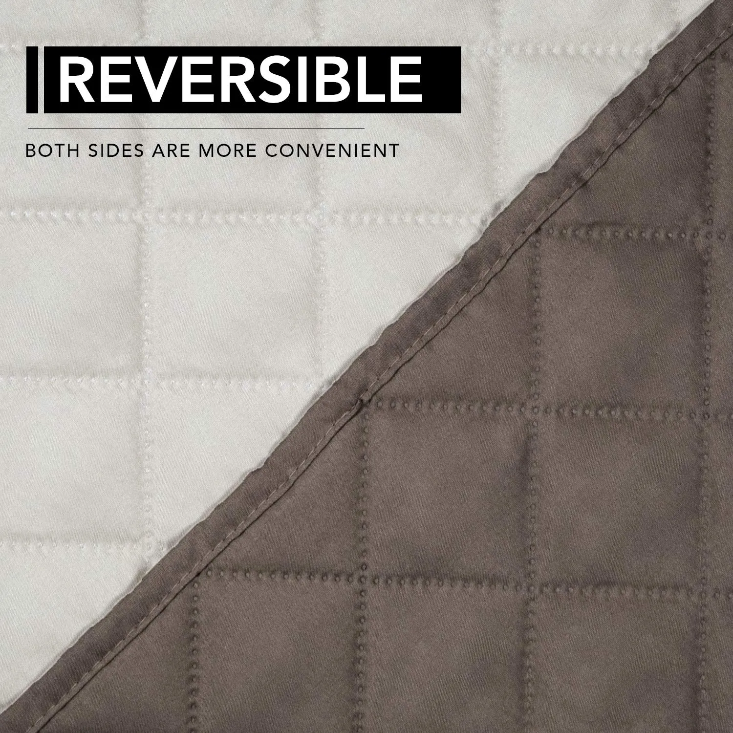 Easy-Going Copridivano Reversibile Oversize per Poltrona Reclinabile, Impermeabile, Tortora/Avorio - immagine 5