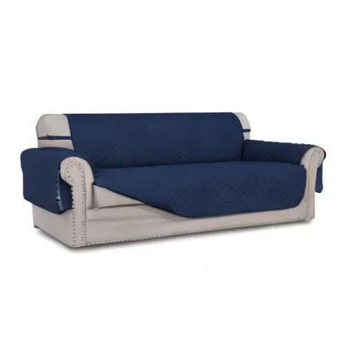 Easy-Going Copridivano Reversibile Impermeabile per Divano a 3 Cuscini, Blu Navy - immagine 9