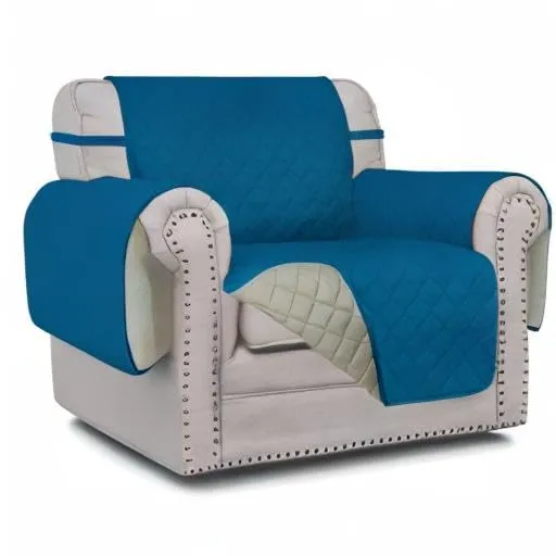 Easy-Going Fodera Reversibile Protettiva per Poltrona, Resistente all'Acqua, Blu - immagine 10