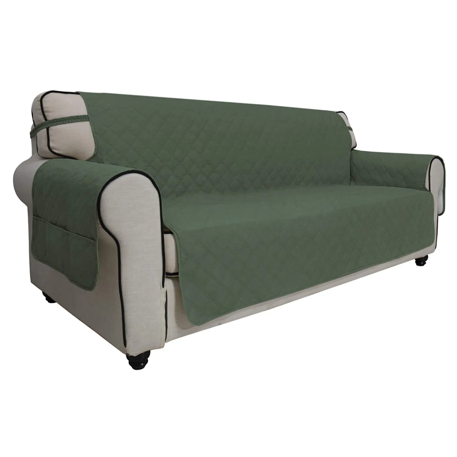 Easy-Going Copridivano Impermeabile Antiscivolo per Animali Domestici e Bambini, Lavabile, Verde Grigiastro - immagine 1