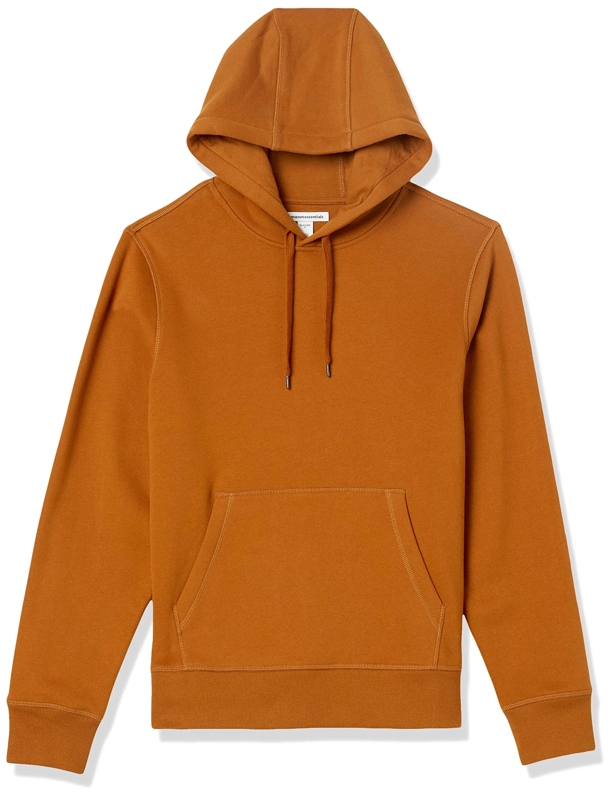 Amazon Essentials Felpa con Cappuccio Uomo, Arancio Ruggine, S - immagine 1