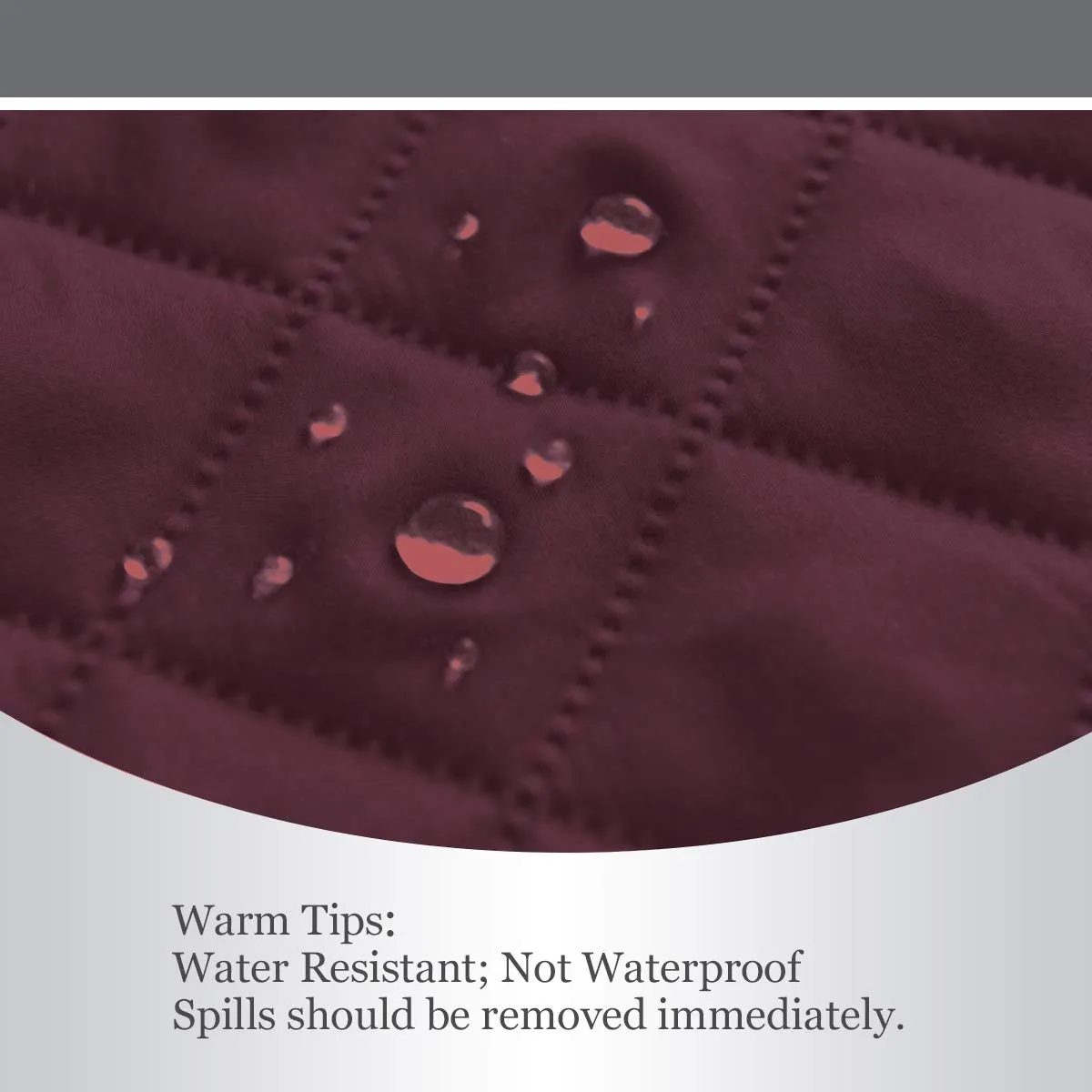 Easy-Going Copridivano Reversibile Impermeabile per Divano a 3 Cuscini, Vinaccia/Beige - immagine 4