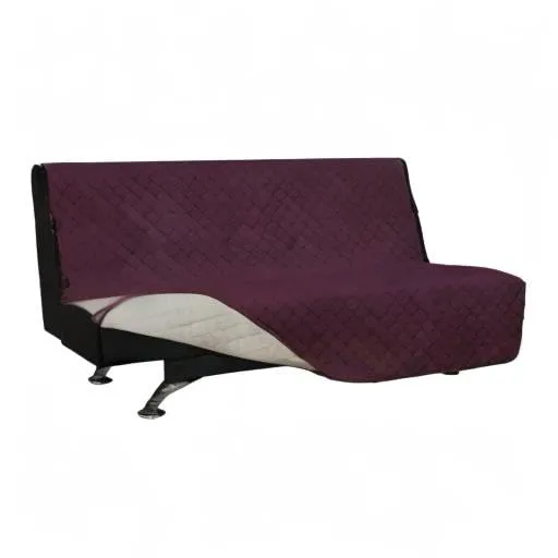Easy-Going Copridivano Reversibile per Futon Grande, Color Vinaccia - immagine 10