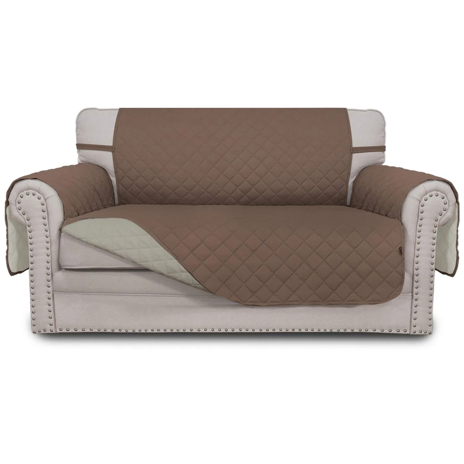 Easy-Going Copridivano Reversibile Loveseat Impermeabile per Cani, Marrone/Beige - immagine 1