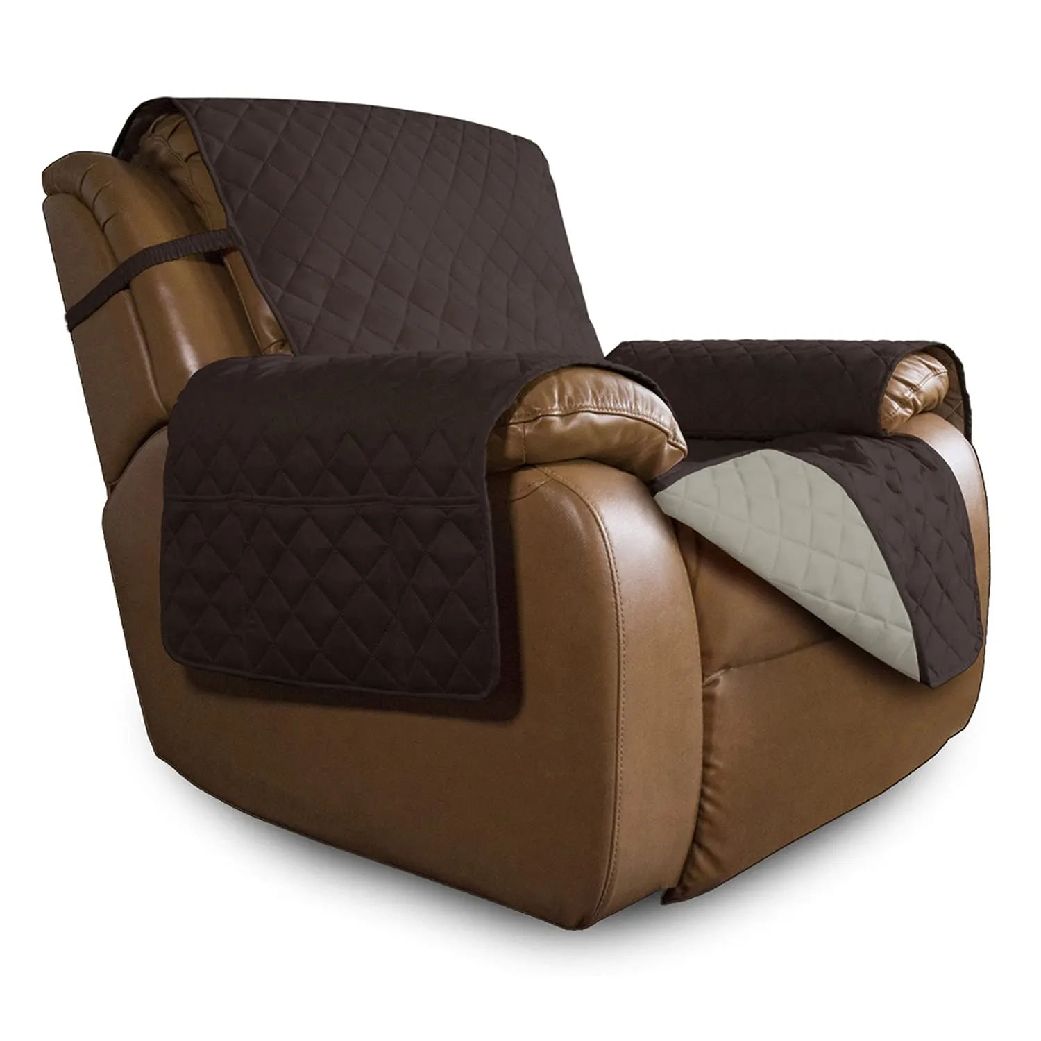 Easy-Going Copridivano Oversize per Poltrona Reclinabile, Impermeabile con Cinghie Elastiche, Large Recliner - immagine 1