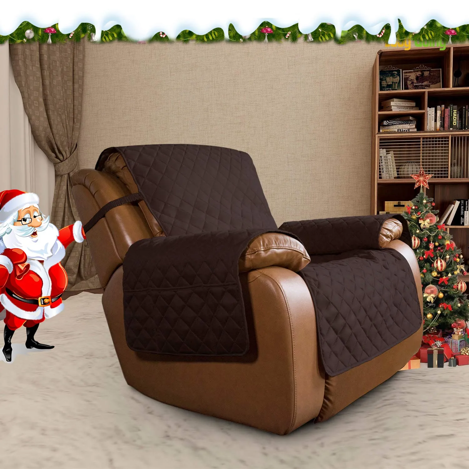 Easy-Going Copridivano Oversize per Poltrona Reclinabile, Impermeabile con Cinghie Elastiche, Large Recliner - immagine 2