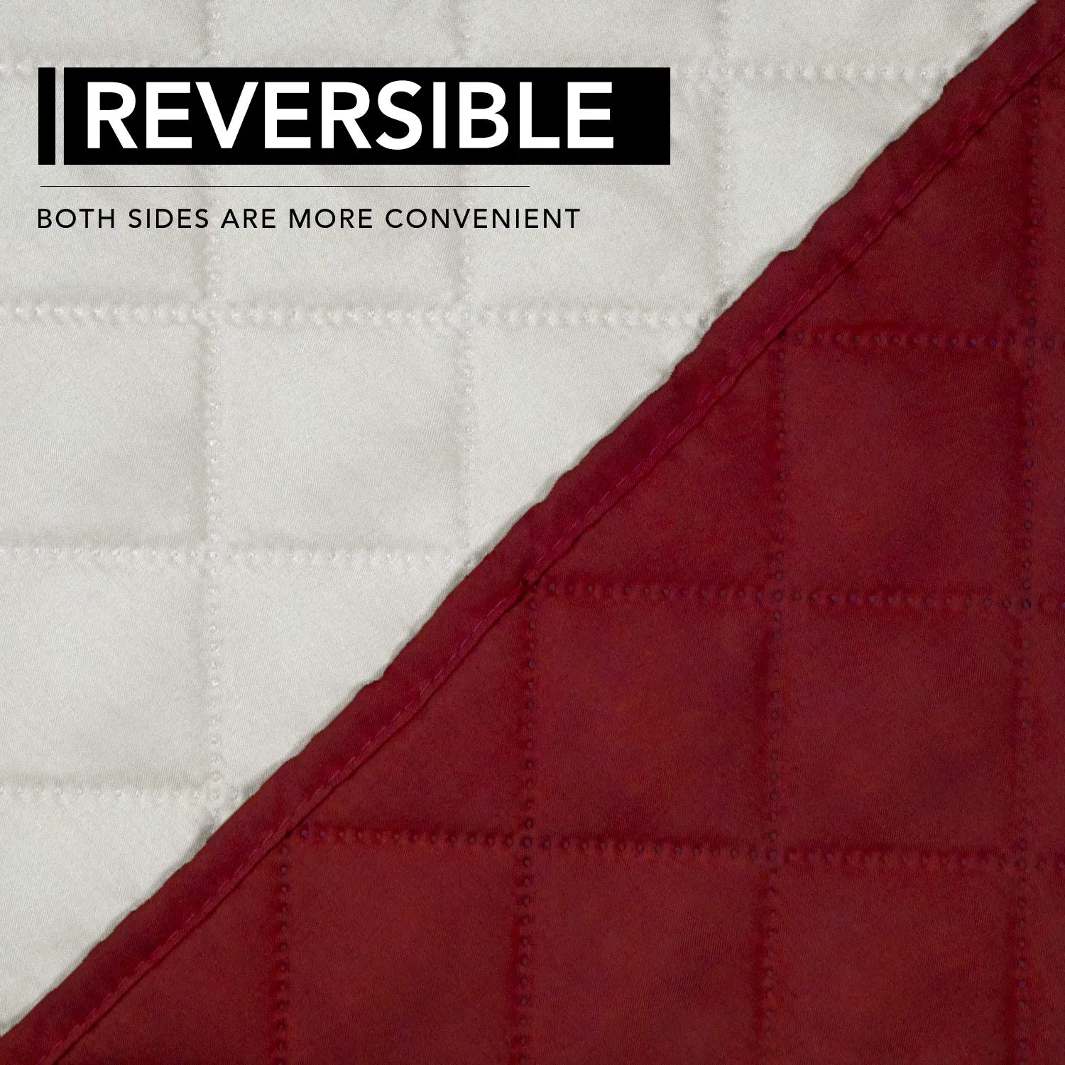 Easy-Going Copridivano Reversibile Oversize per Poltrona Reclinabile, Impermeabile, Rosso Natale/Avorio - immagine 5