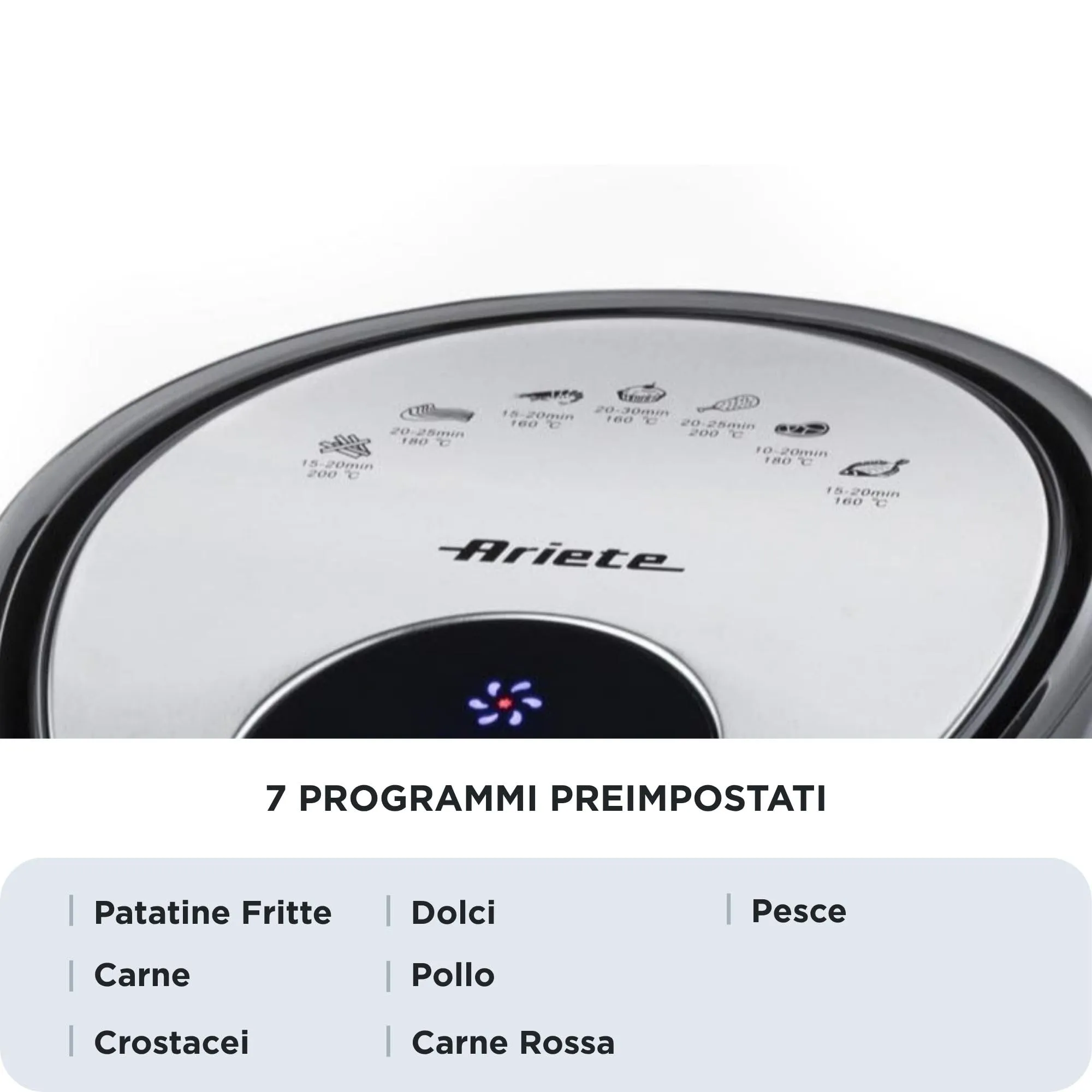 Ariete 4618 Airy Fryer XXL, 7 Litri, 1800 Watt, Nero - immagine 5