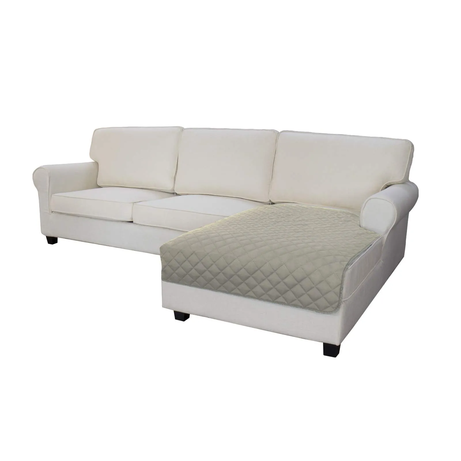Easy-Going Copridivano a L Reversibile, 106,7 x 172,7 cm, Rettangolare, Beige - immagine 1