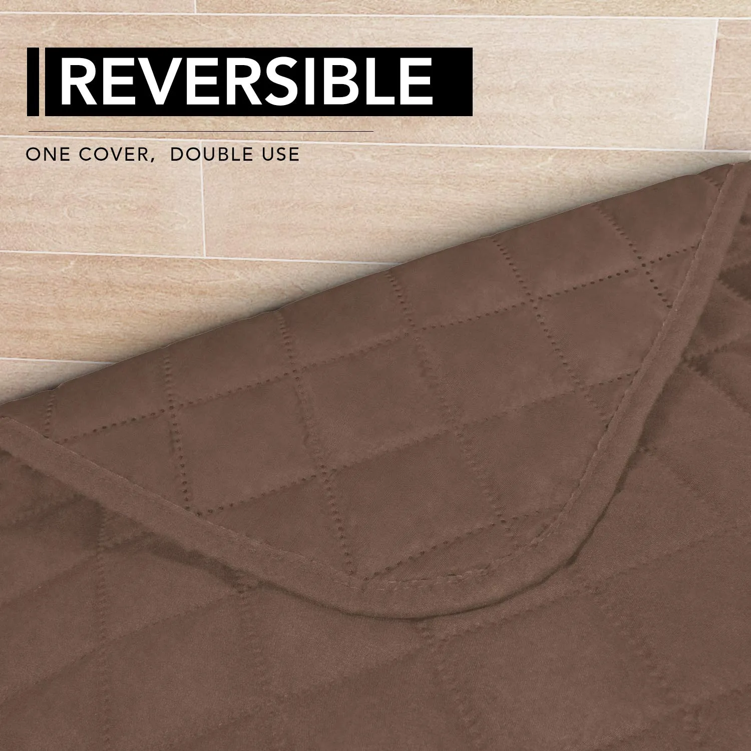 Easy-Going Copridivano Sezionale per Cani a Forma di L, Reversibile, 106,7 x 132,1 cm, Marrone - immagine 4