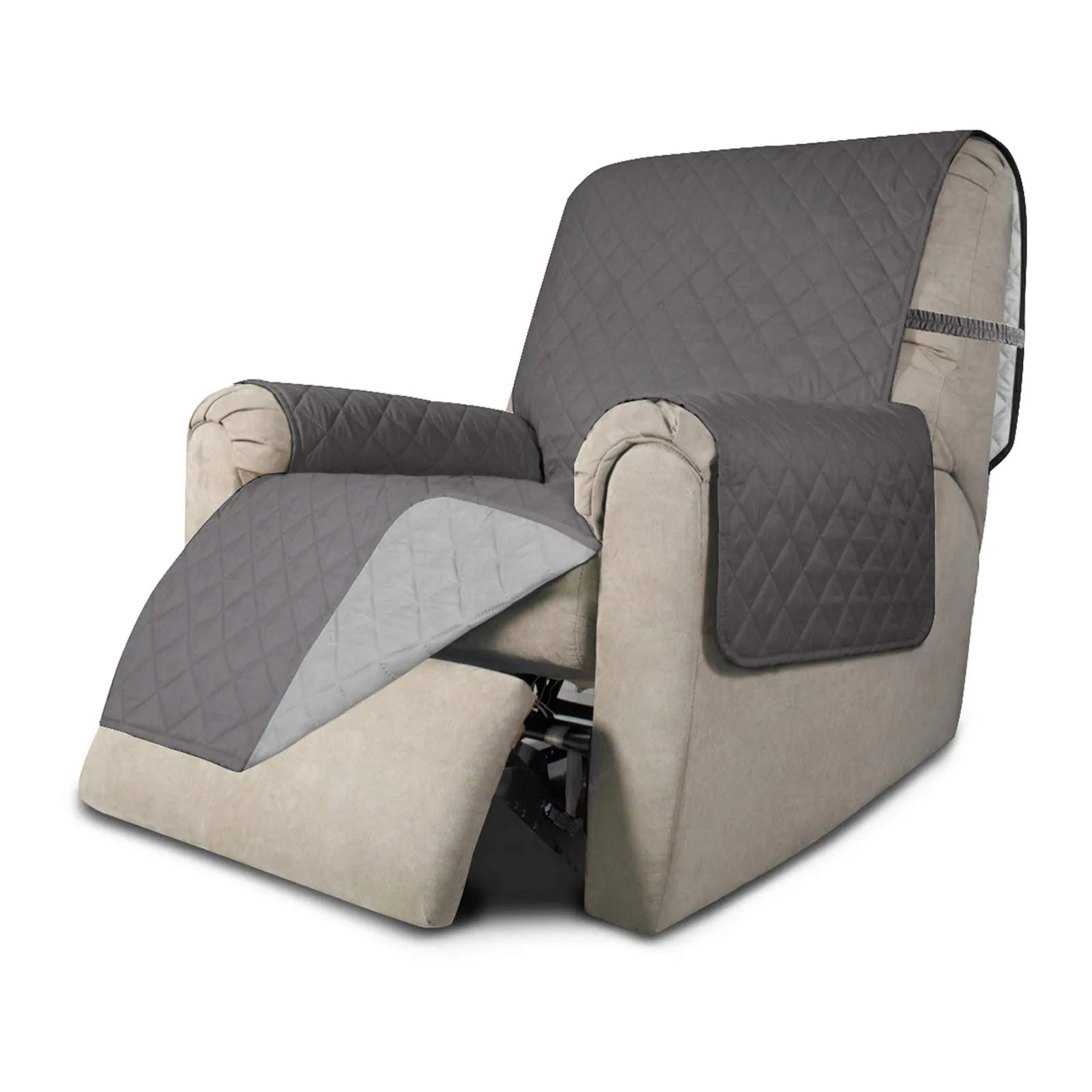 Easy-Going Coprisedia Reclinabile e Reversibile Impermeabile con Cinghie Elastiche per Animali Domestici, Grigio/Grigio Chiaro - immagine 1