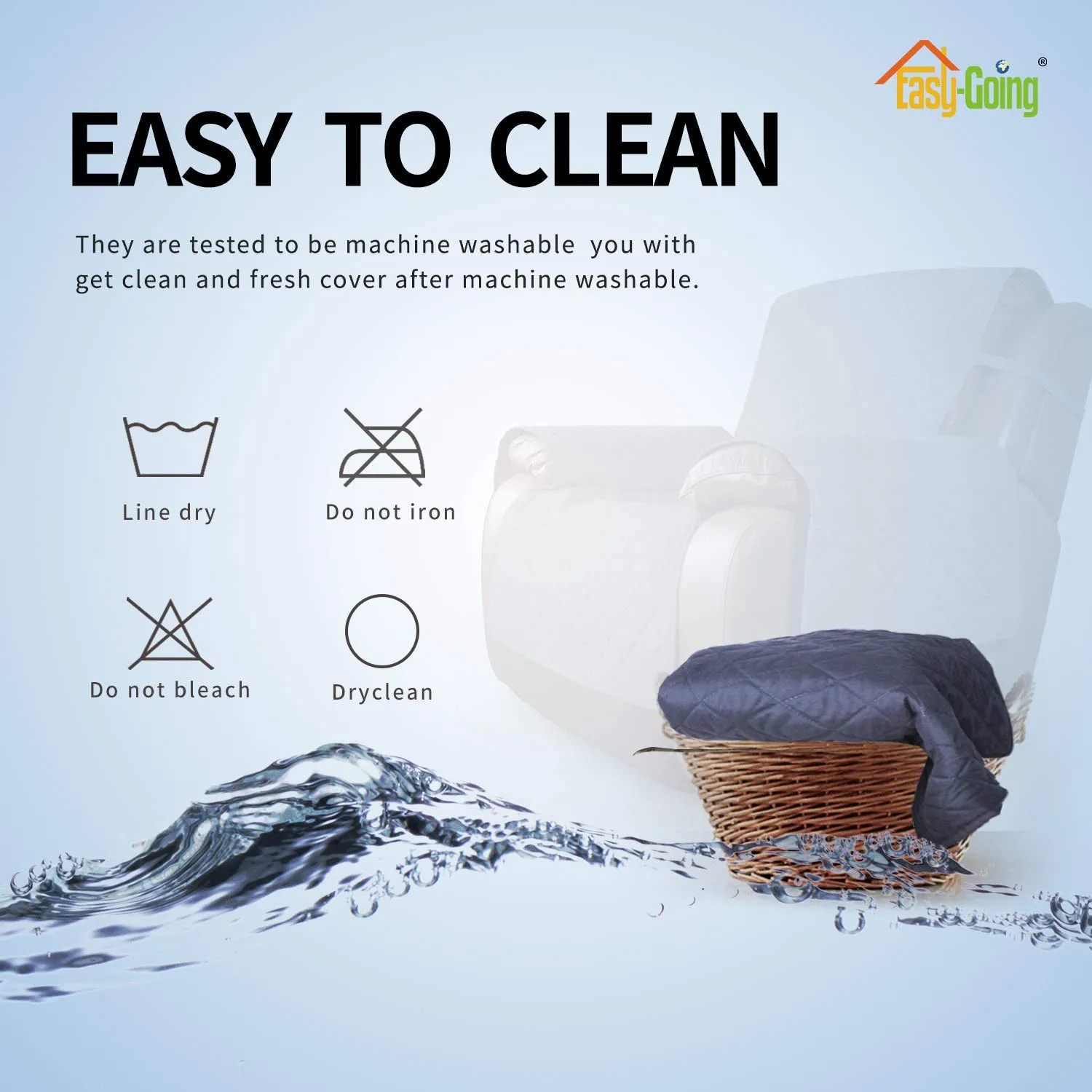 Easy-Going Copridivano Reversibile per Poltrona Reclinabile Extra Large - immagine 6