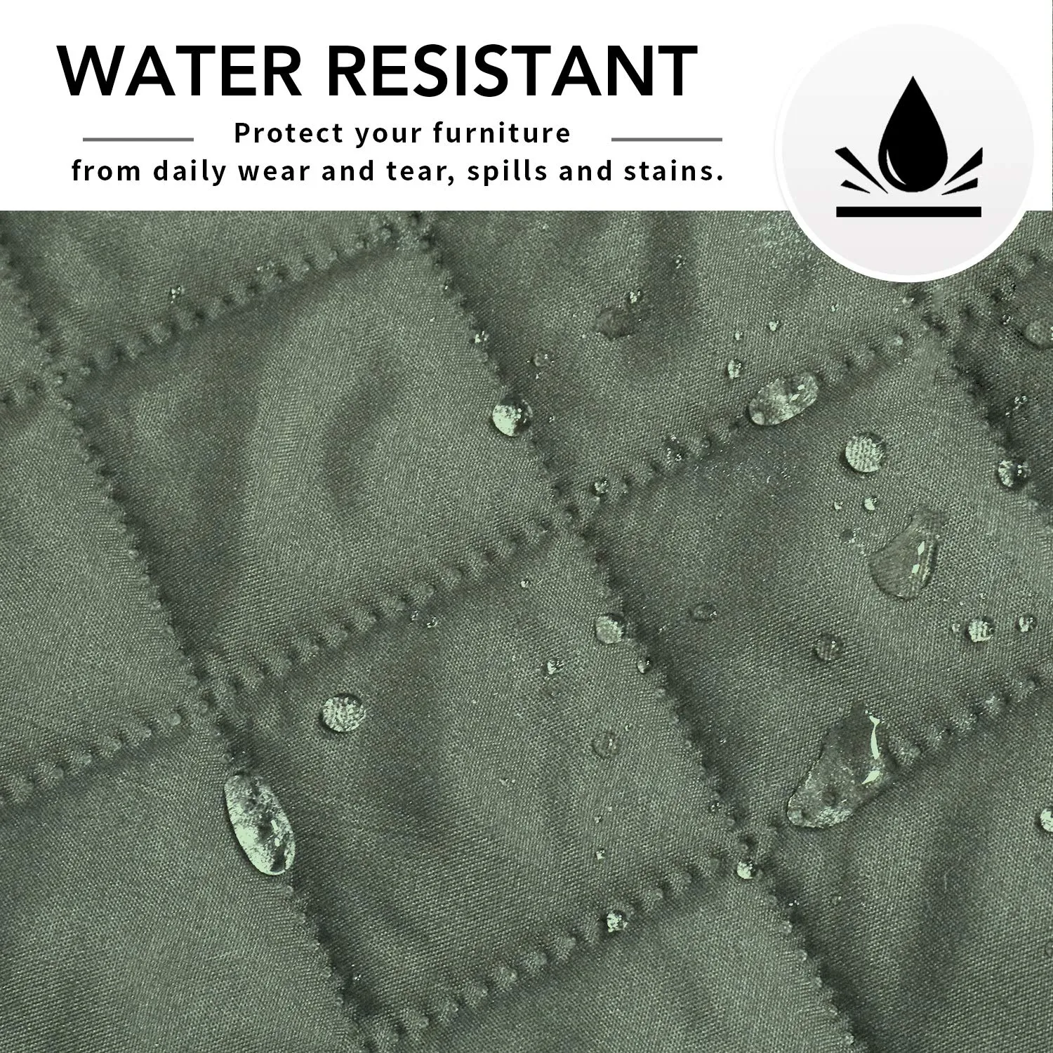 Easy-Going Copridivano a forma di L Reversibile, Small, Verde Grigiastro - immagine 5