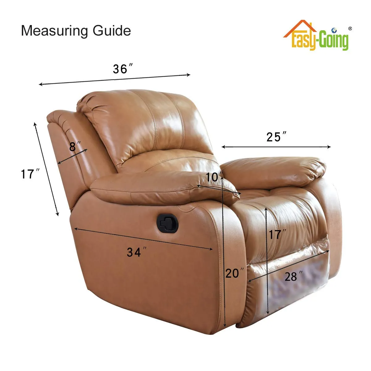 Easy-Going Fodera per Divano Reclinabile Oversize Reversibile Resistente all'Acqua con Cinghie Elastiche - immagine 7
