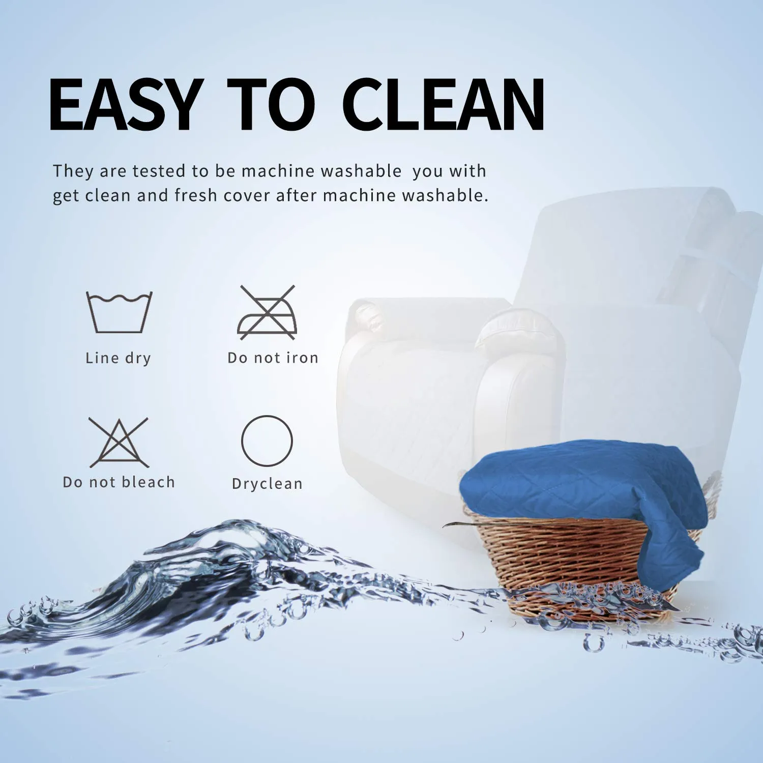 Easy-Going Copridivano Reversibile per Poltrona Reclinabile Extra Large - immagine 6