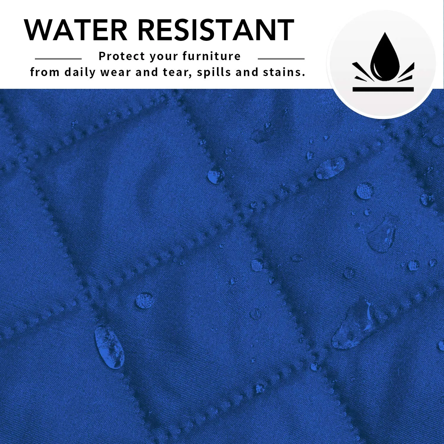 Easy-Going Copridivano a Forma di L, X-Large, Blu Classico - immagine 5