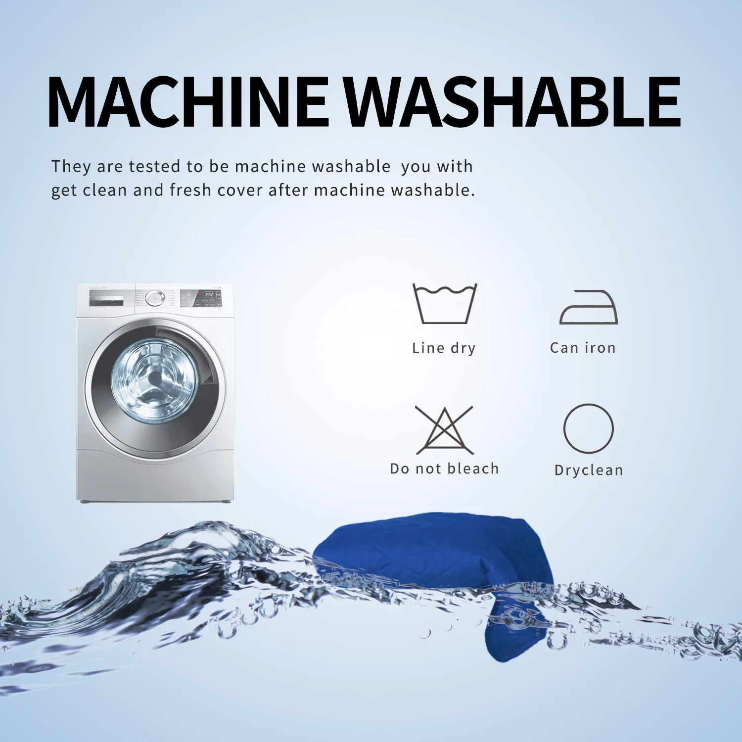 Easy-Going Copridivano a Forma di L, X-Large, Blu Classico - immagine 7