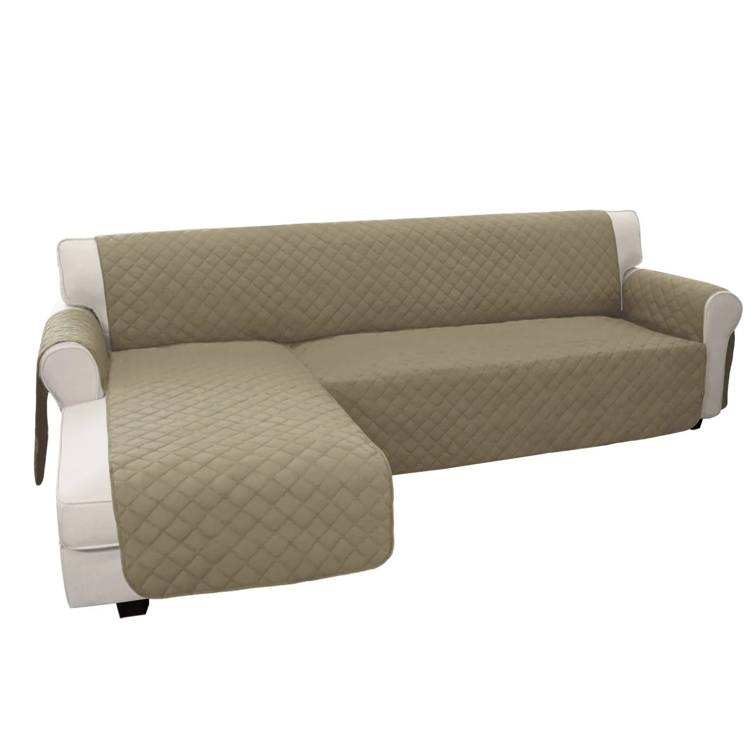 Easy-Going Copridivano Modulare a L, Reversibile, Beige (S) - immagine 1