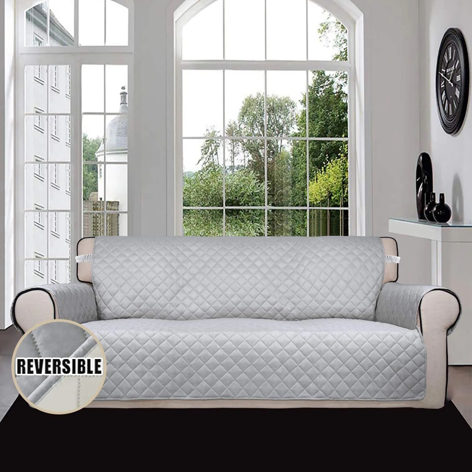 Easy-Going Fodera Reversibile per Divano Oversize da 3 Posti, Impermeabile - immagine 2