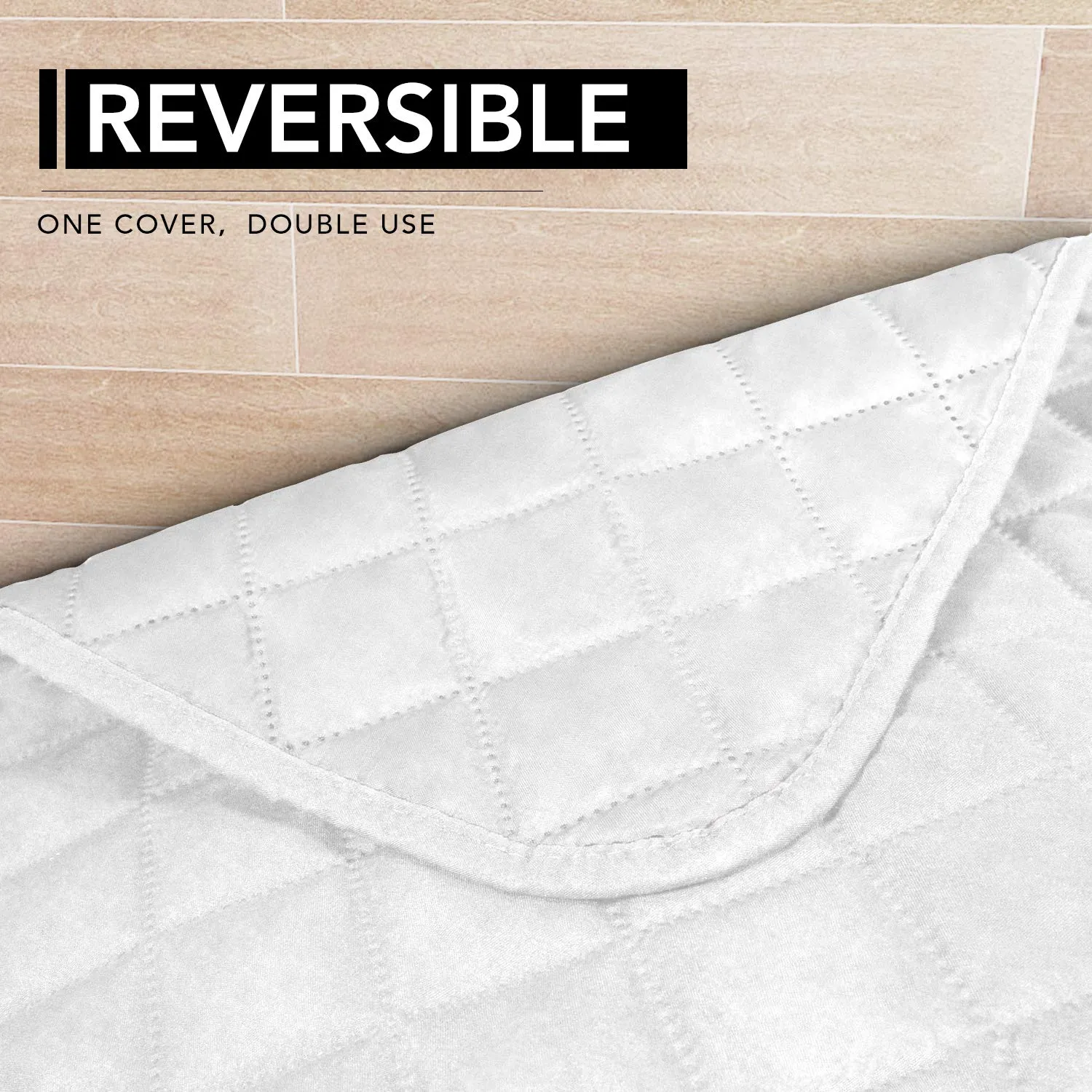 Easy-Going Copridivano per Divano a L Sezionale e Chaise Lounge, Rettangolare 106,7 x 172,7 cm, Fodera Reversibile Protezione per Mobili - immagine 4