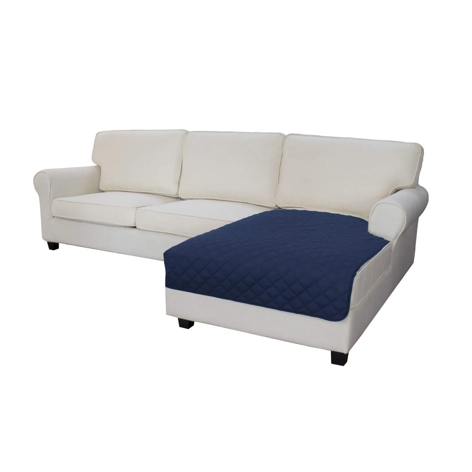 Easy-Going Copridivano Reversibile per Divano Componibile e Chaise Longue, 106,7 x 172,7 cm, Blu Marino - immagine 1