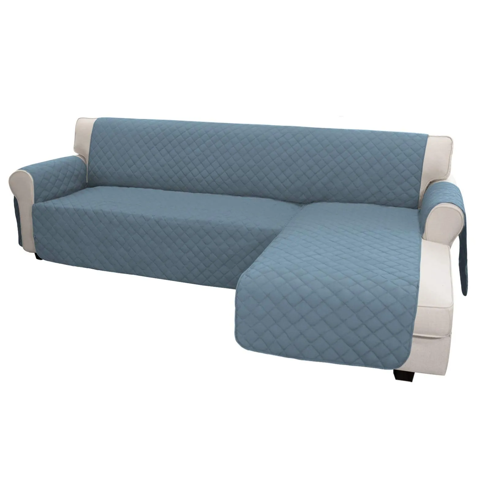 Easy-Going Copridivano a forma di L reversibile, Piccolo, Azzurro - immagine 1