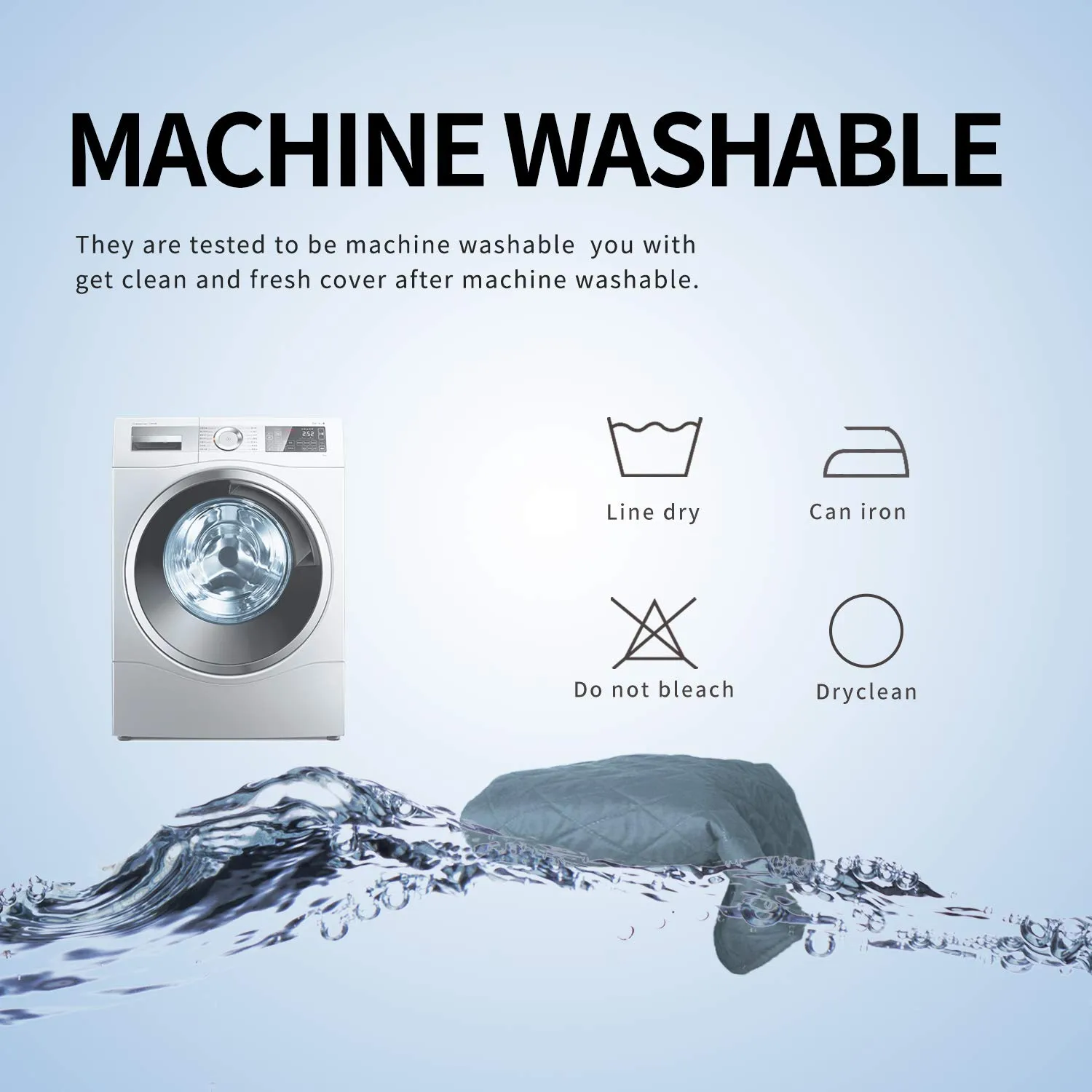 Easy-Going Copridivano a forma di L reversibile, Piccolo, Azzurro - immagine 7